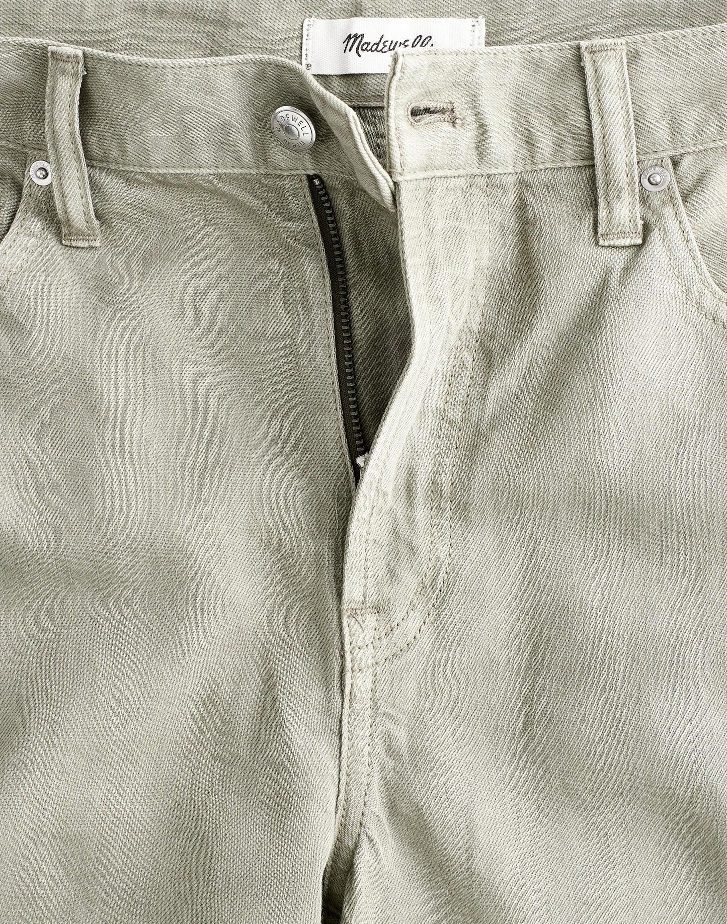 Madewell The Perfect Vintage Wide-Leg Jean in Airy Denim Chateau Olive