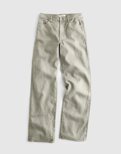 Madewell The Perfect Vintage Wide-Leg Jean in Airy Denim Chateau Olive