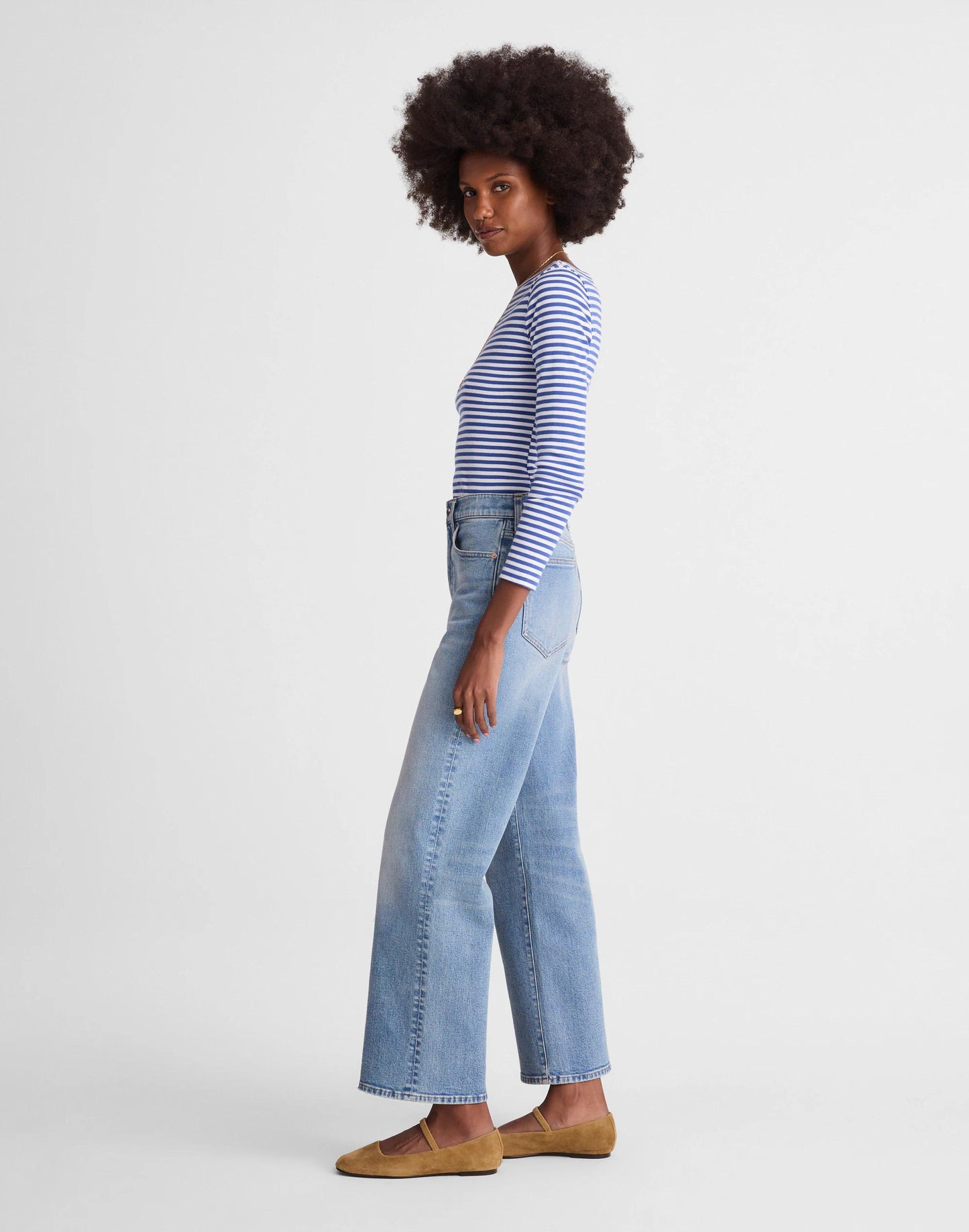 Madewell The Perfect Vintage Wide-Leg Crop Jean Raebrook Wash