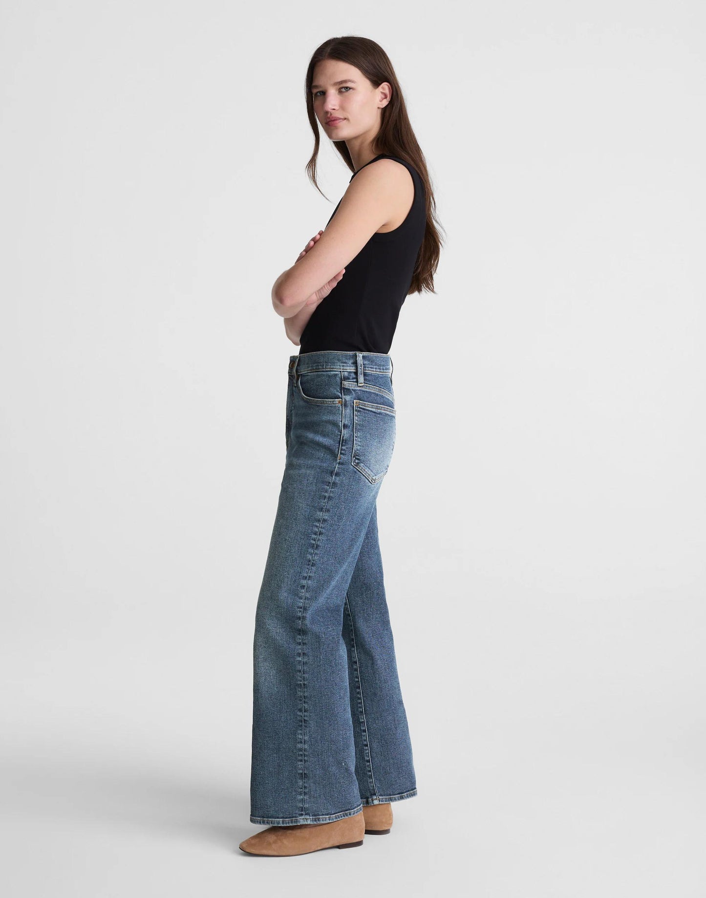 Madewell Circular Wide-Leg Jean Soft Indigo Wash
