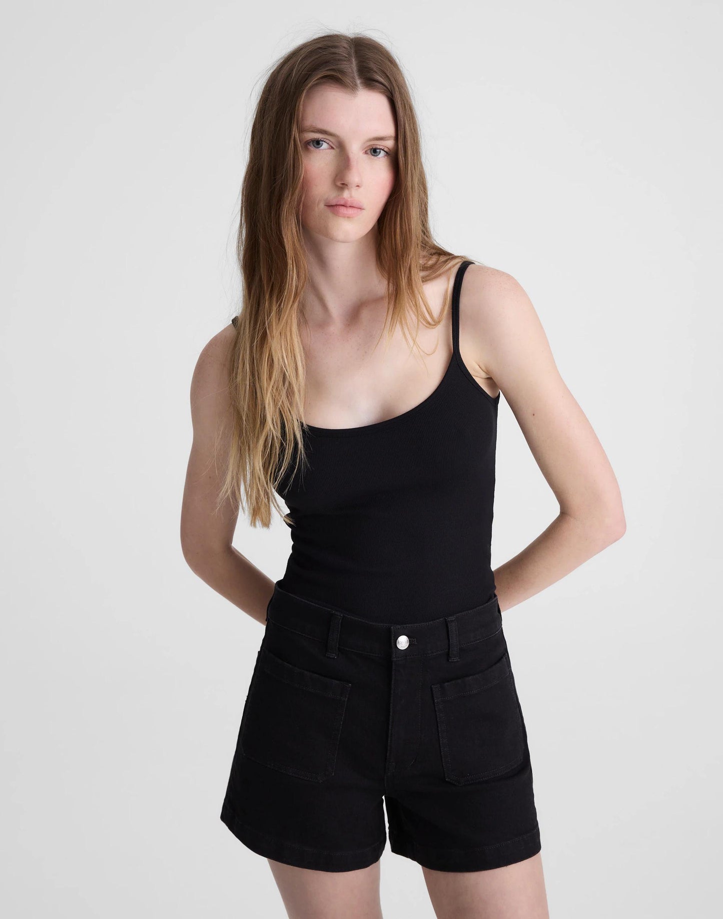 Madewell The Emmy Denim Short Black Rinse Wash