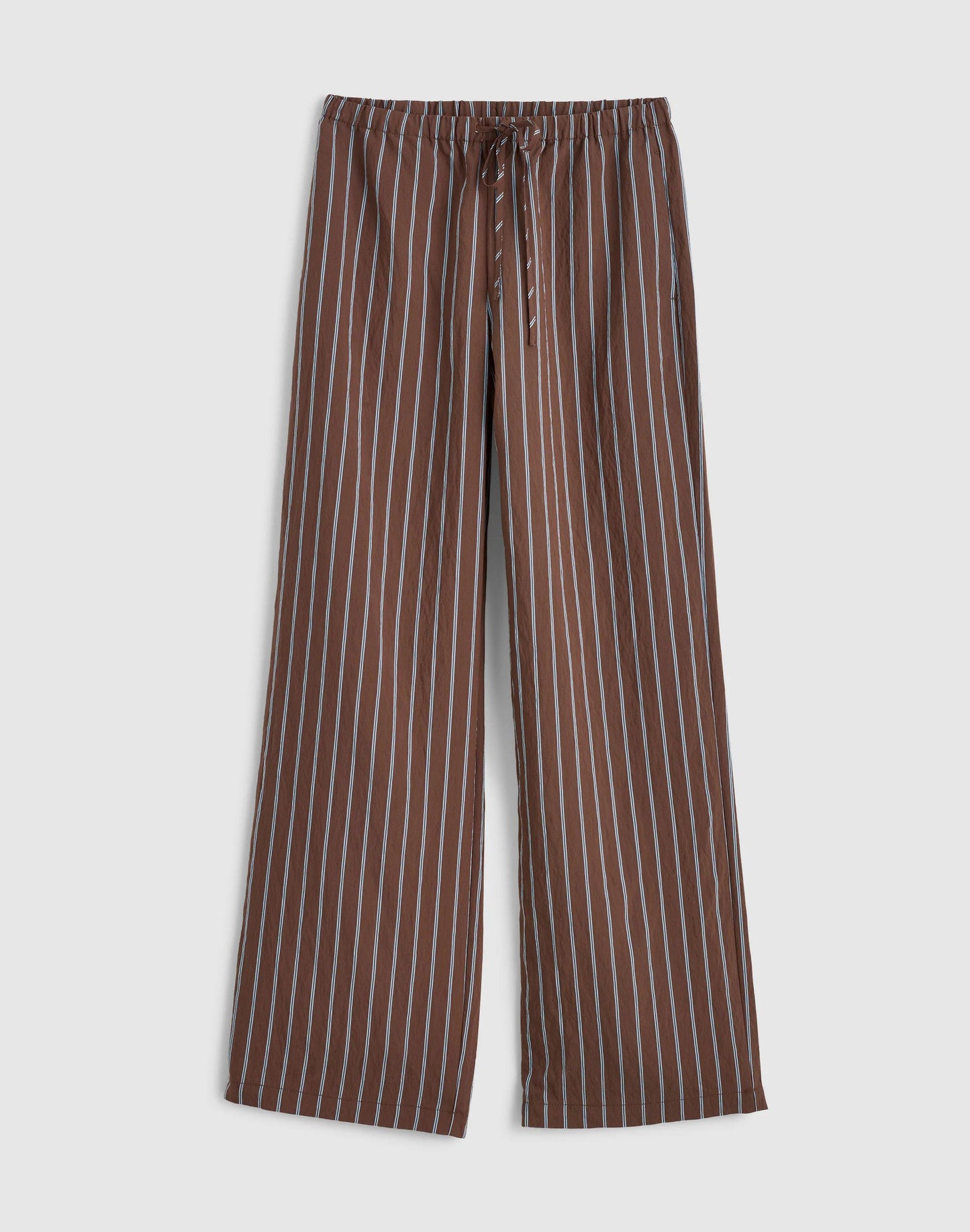 Madewell Pull-On Pants Brown Peri Twin Stripe