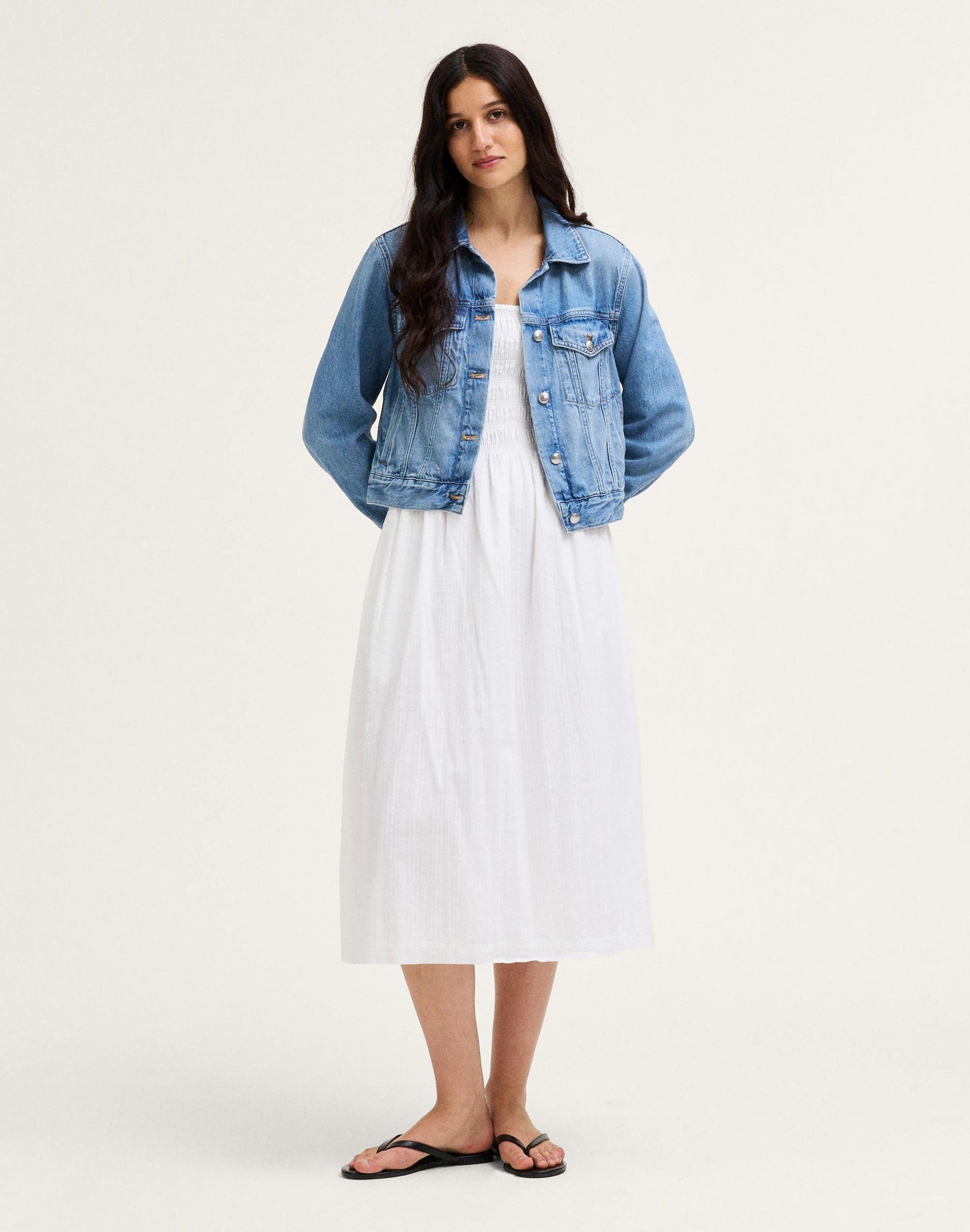 Madewell Denim Trucker Jacket Worn Mid Indigo