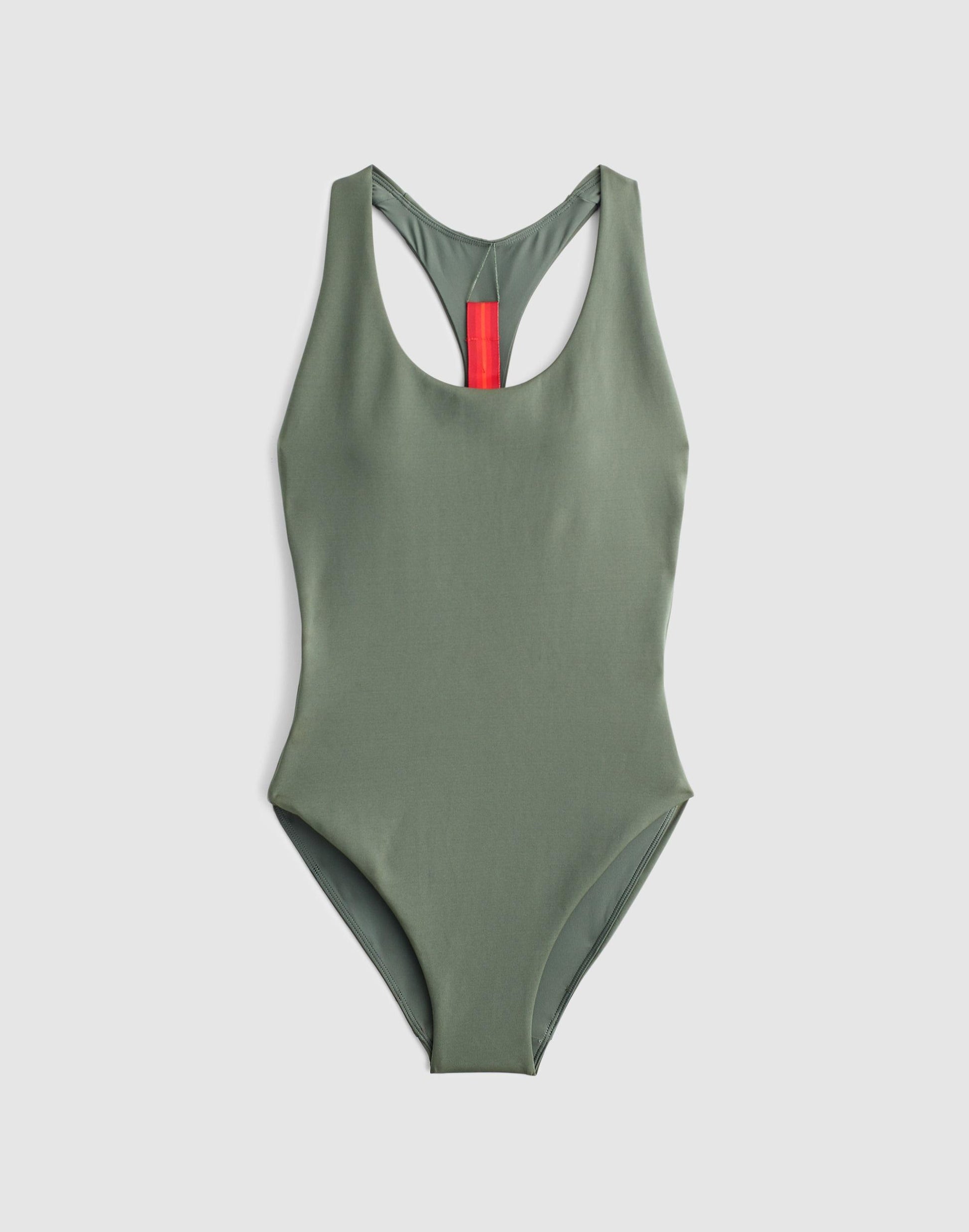 Madewell Left On Friday Fast Track One-Piece Swimsuit Agave