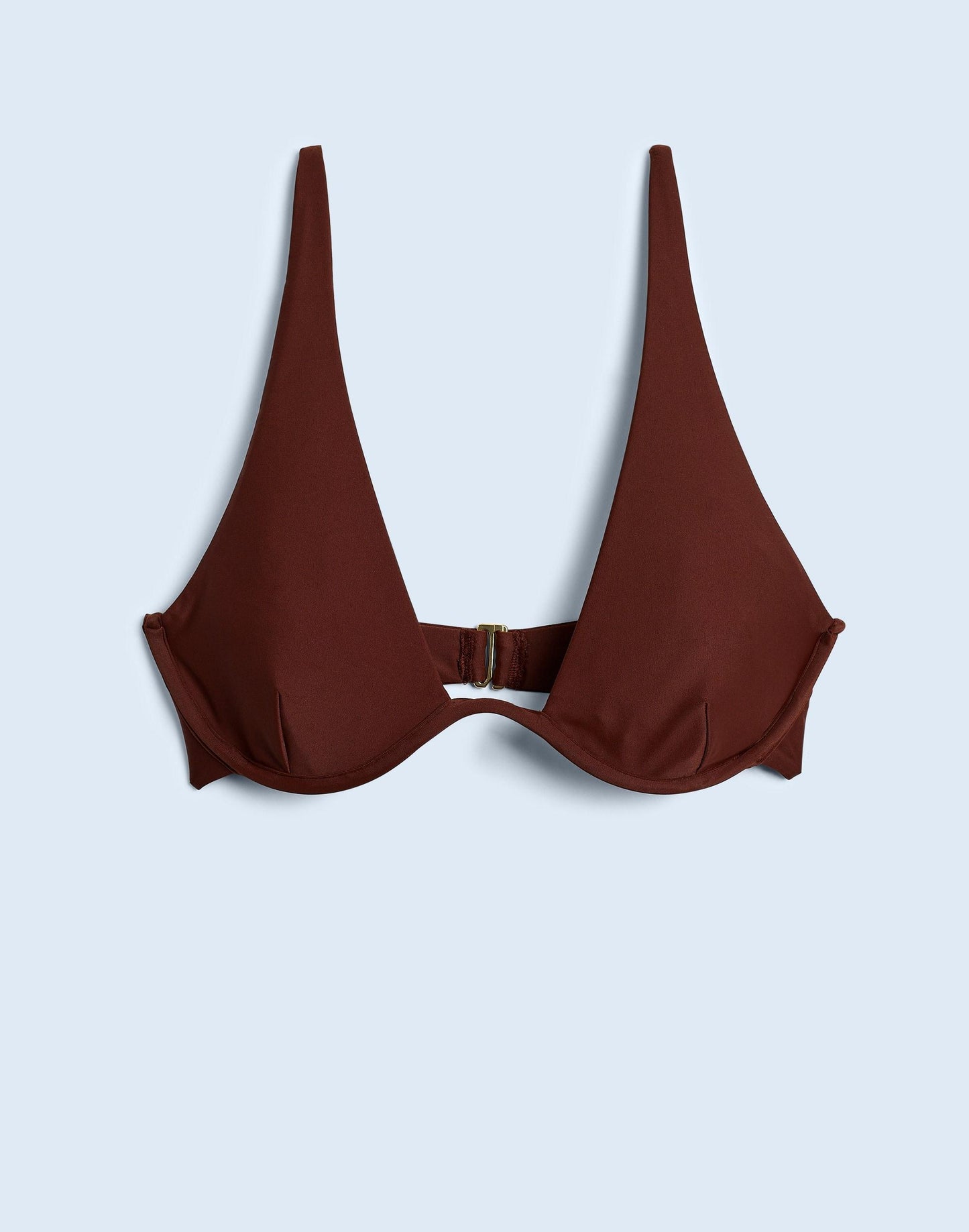 Madewell Jade Swim Paloma Bikini Top Mocha