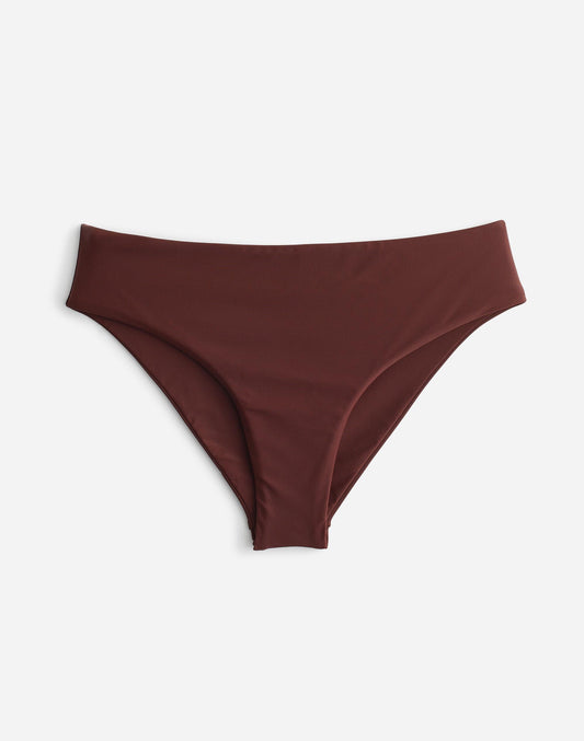 Madewell Jade Swim Daya Bikini Bottom Mocha