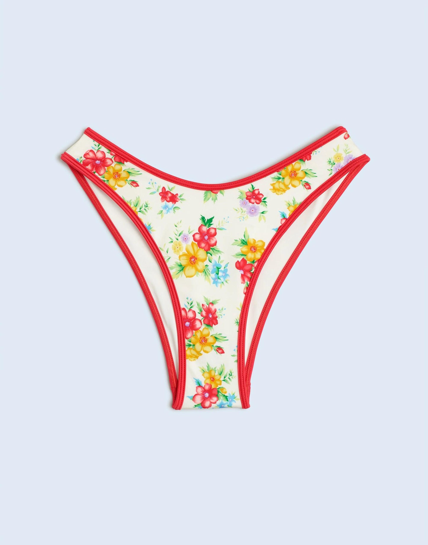 Madewell Frankies Bikinis Dove Classic Bikini Bottom Sweet Hibiscus Print