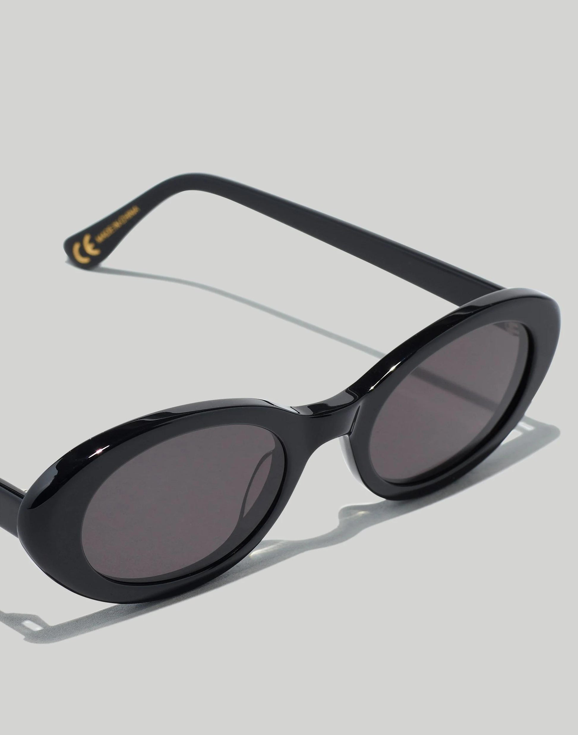 Madewell Russell Oval Sunglasses True Black