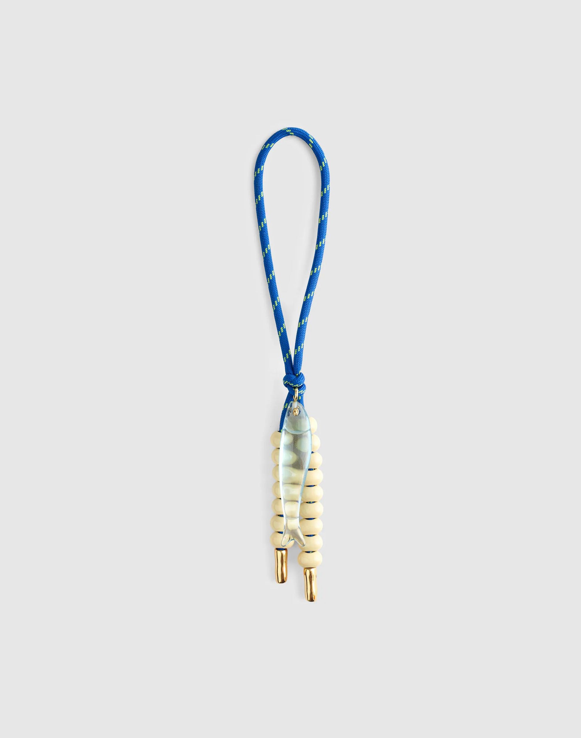 Madewell Paracord Fish Bag Charm Frosted Sky