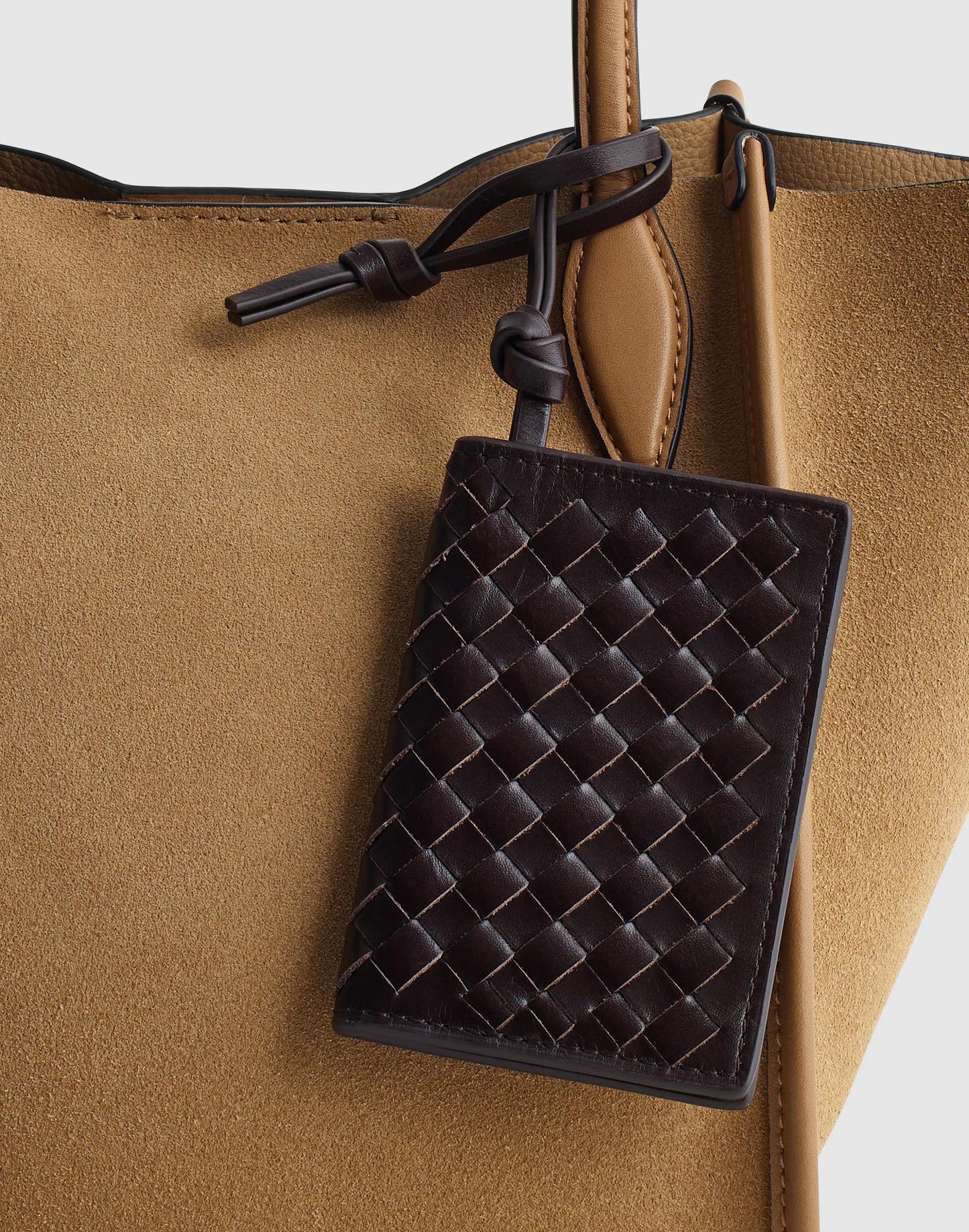 Madewell Woven ID Case Coffee Bean