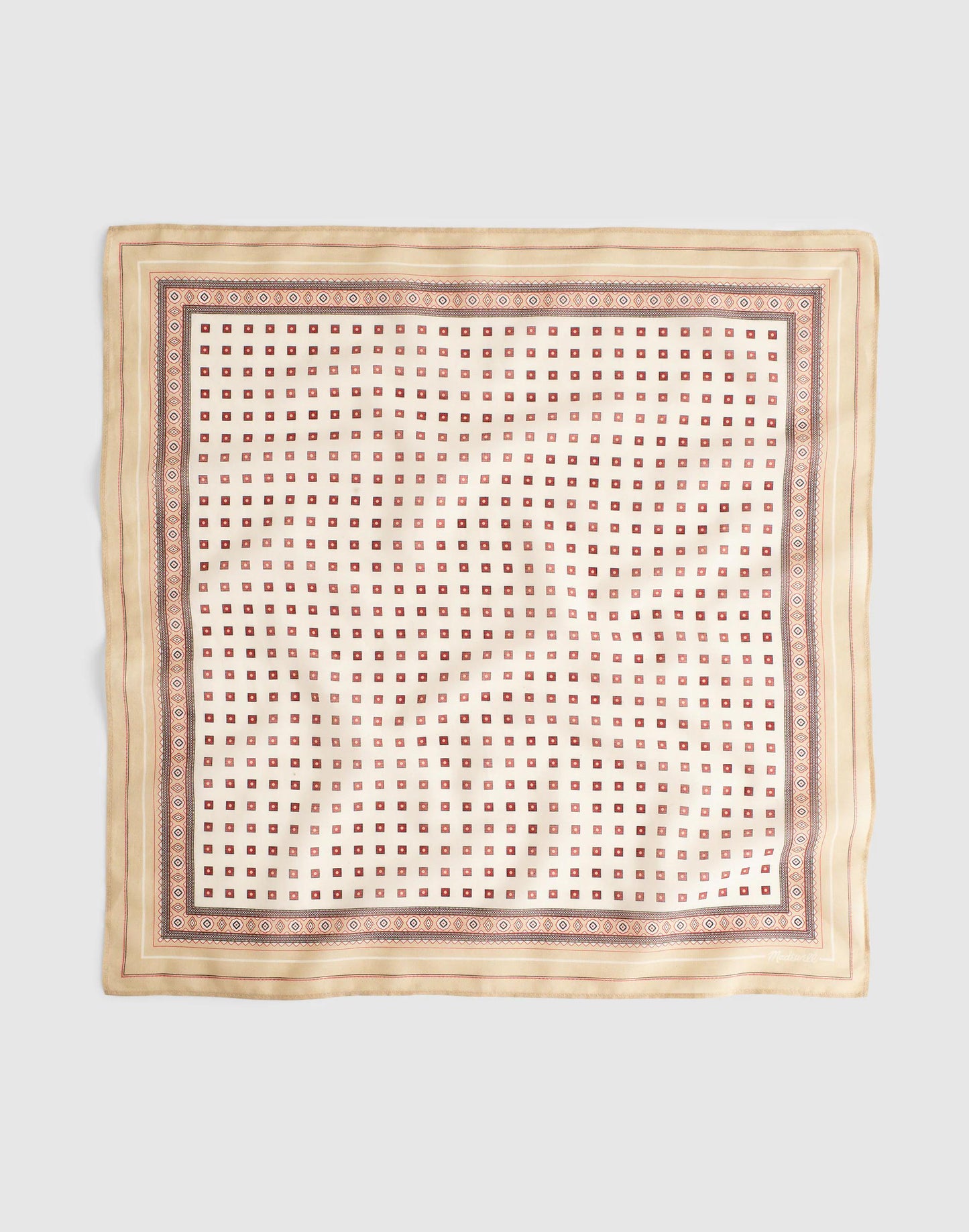 Madewell Organic Cotton Bandana Squarefoulard Vintageivory
