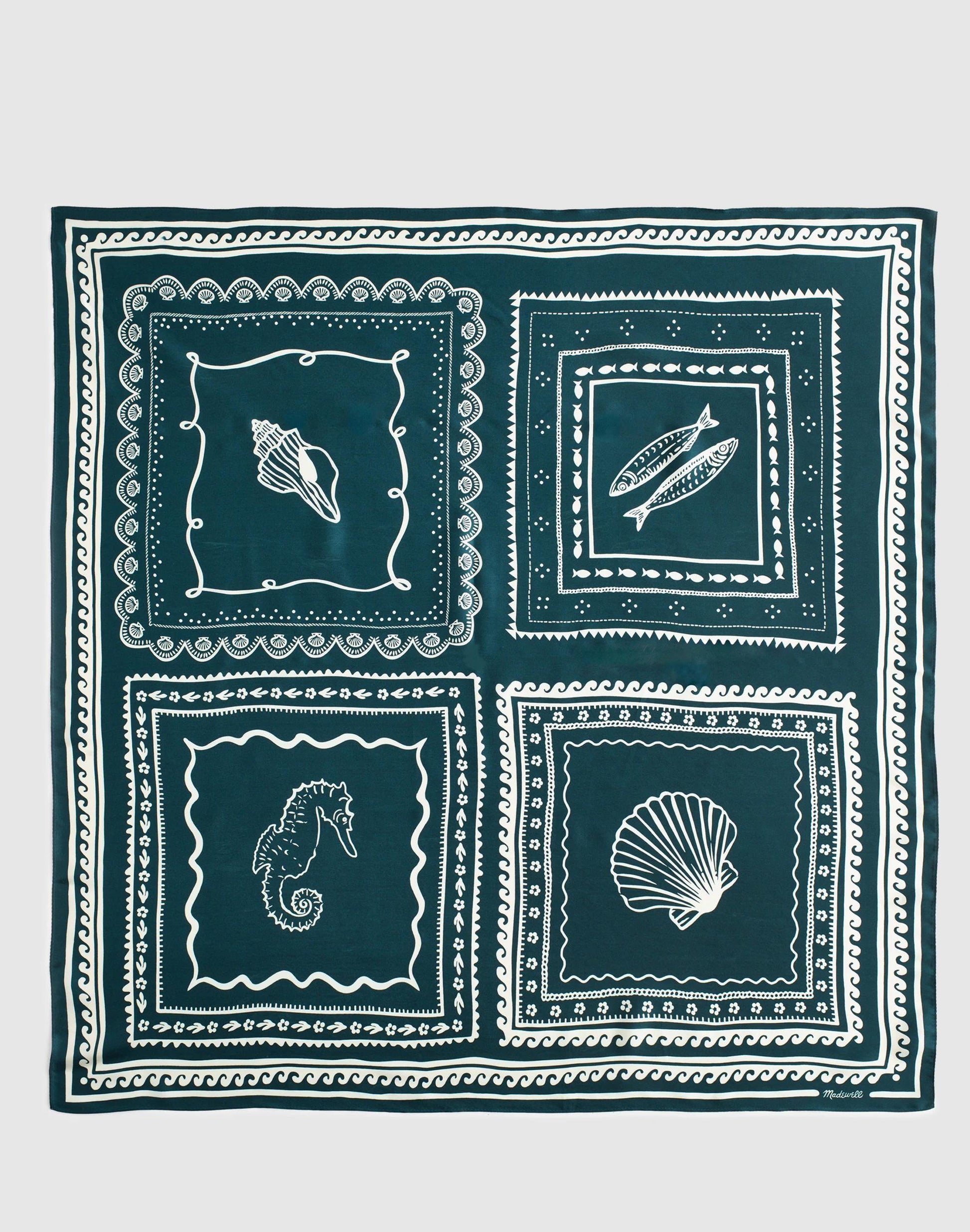 Madewell Medium Silk Bandana Shellconversational