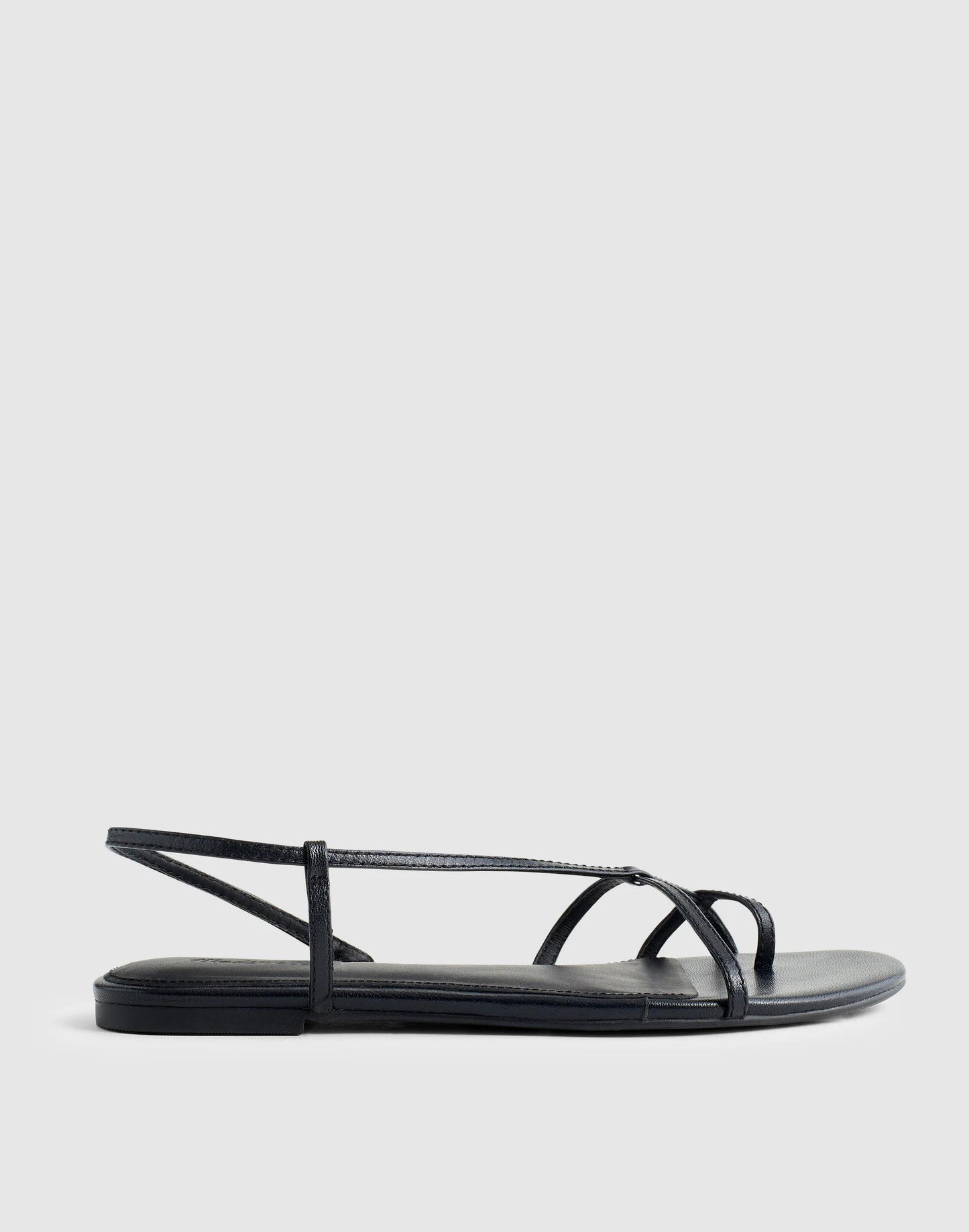 Madewell The Iggy Strappy Sandal True Black