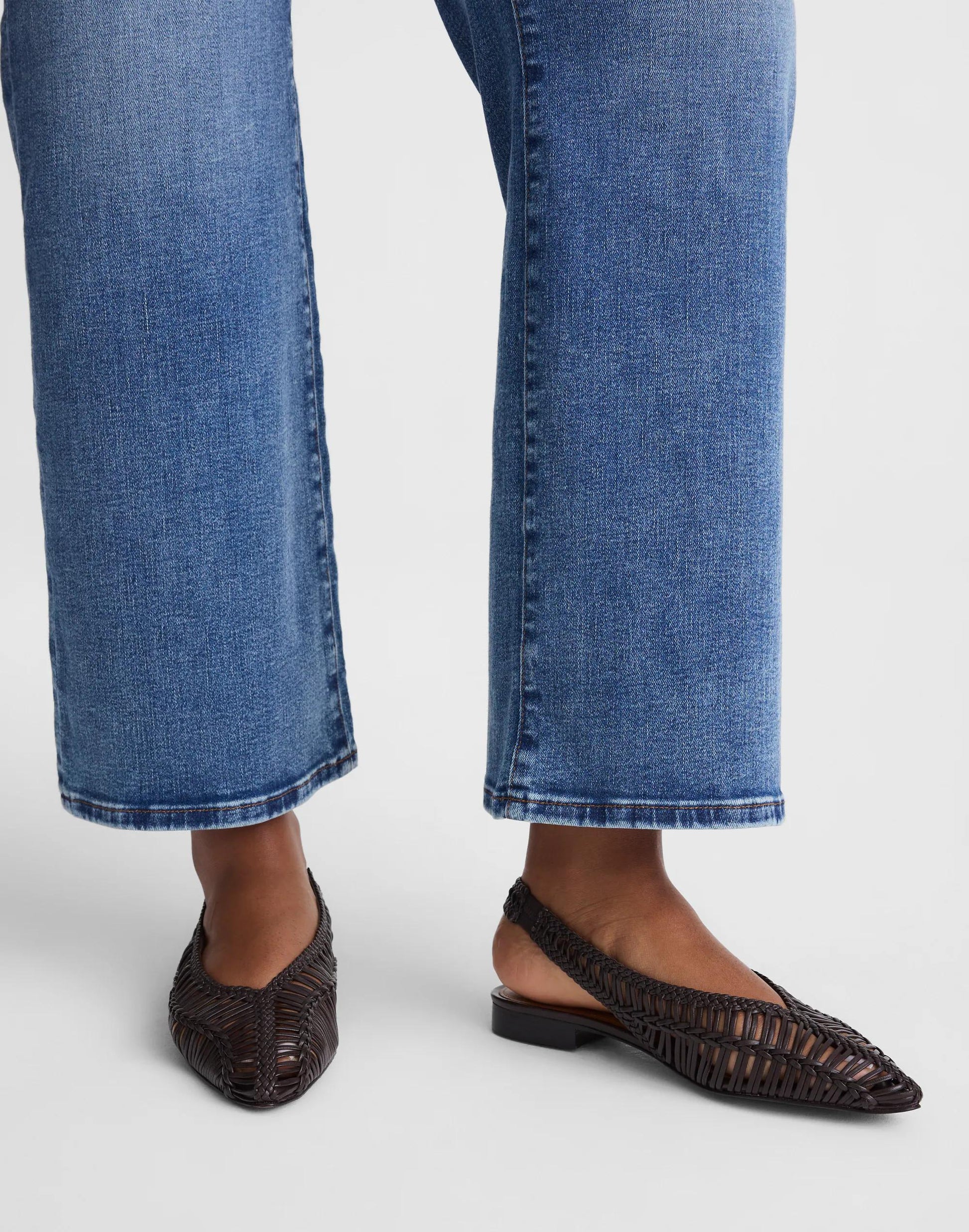 Madewell The Harpor Slingback Flat Dark Carob