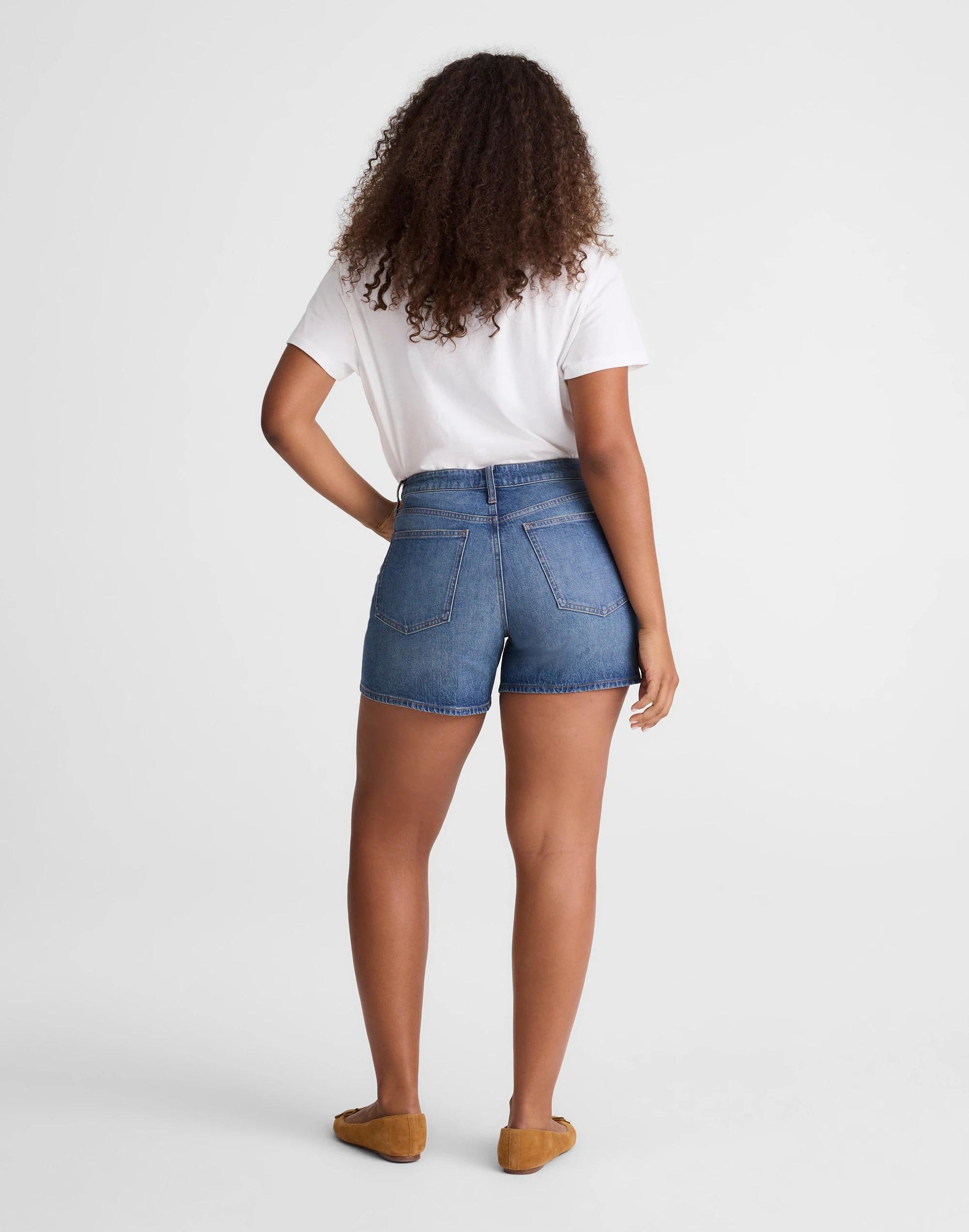 Madewell The Curvy Perfect Vintage Mid-Length Jean Short Irmo Wash