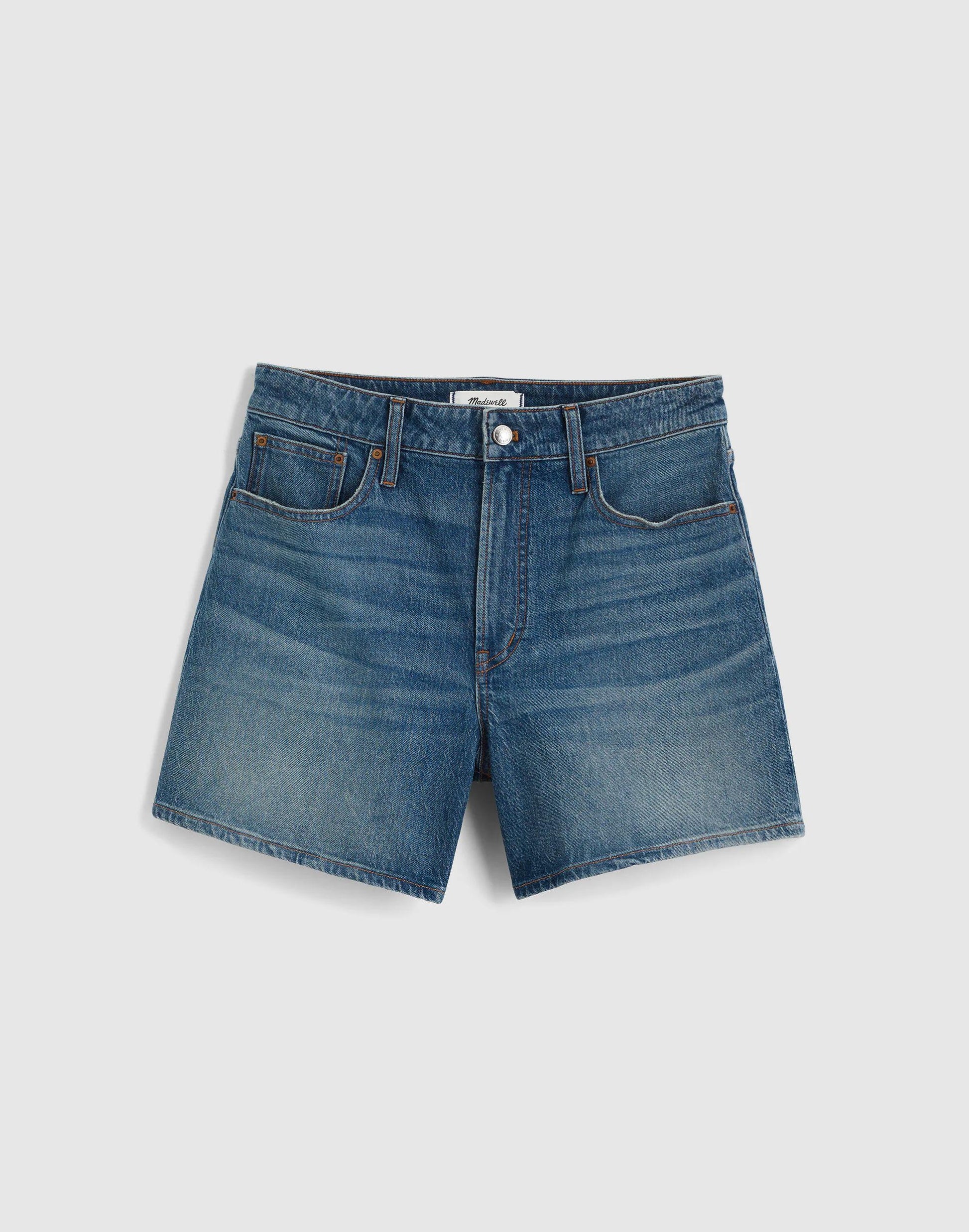 Madewell The Curvy Perfect Vintage Mid-Length Jean Short Irmo Wash