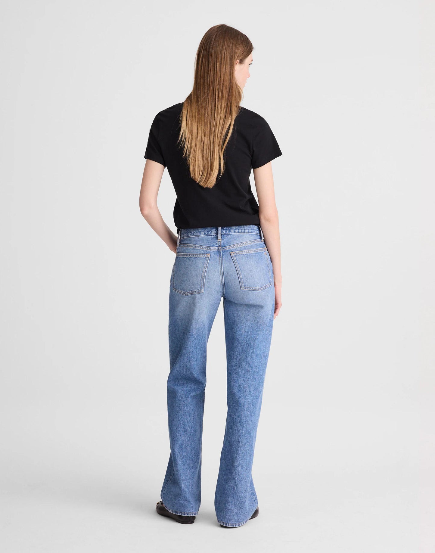 Madewell The Short Low-Rise Loose Jean Midvale Wash