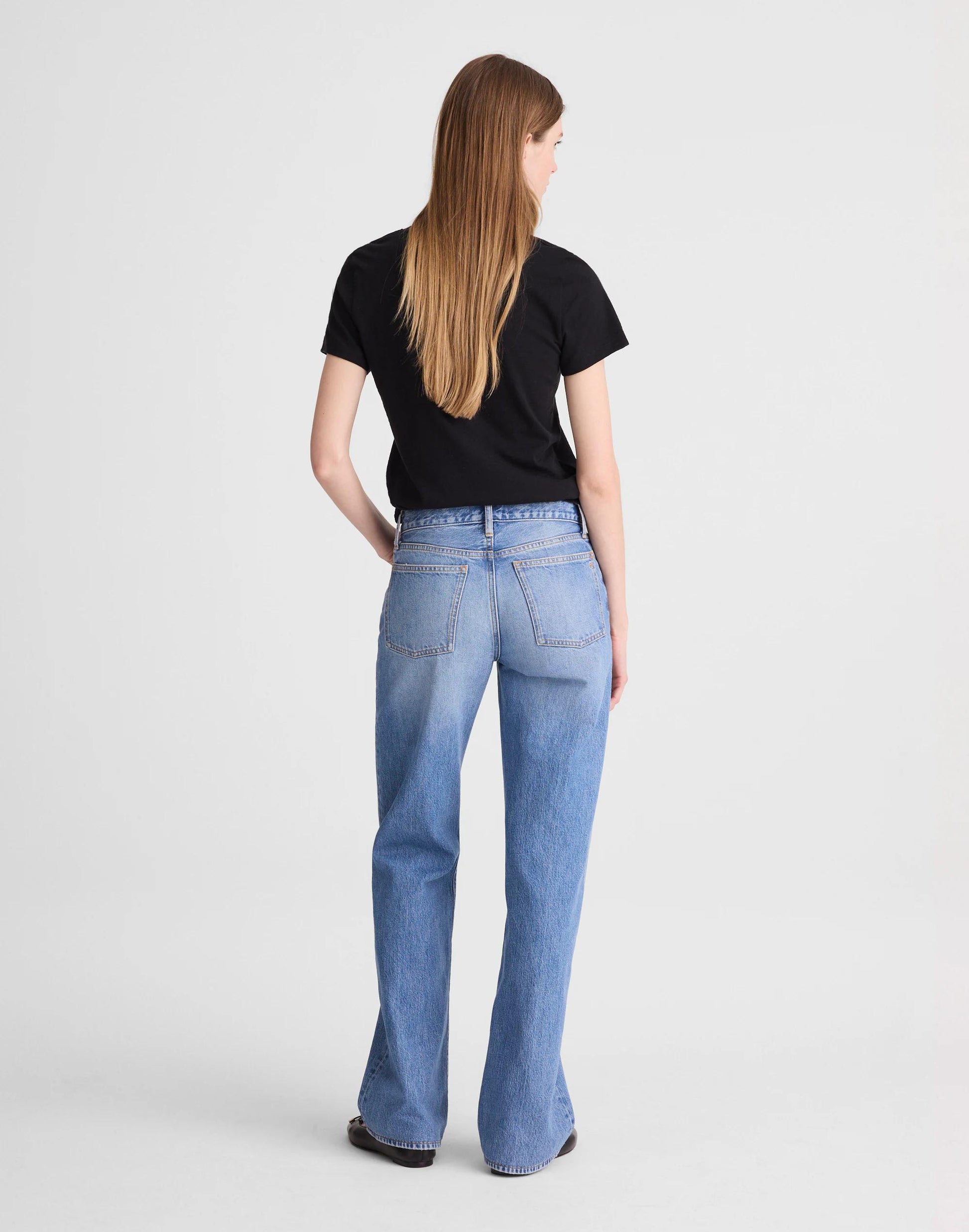 Madewell The Short Low-Rise Loose Jean Midvale Wash