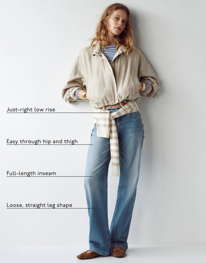 Madewell The Short Low-Rise Loose Jean Midvale Wash