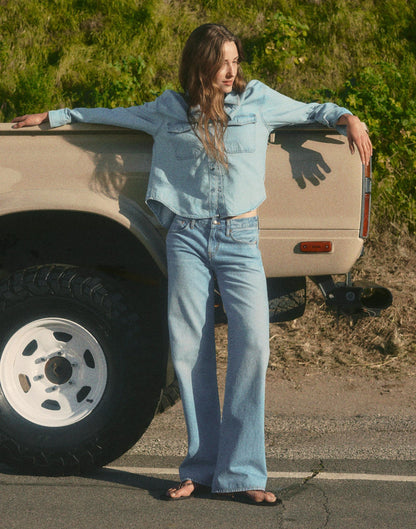Madewell The Short Low-Rise Loose Jean Midvale Wash