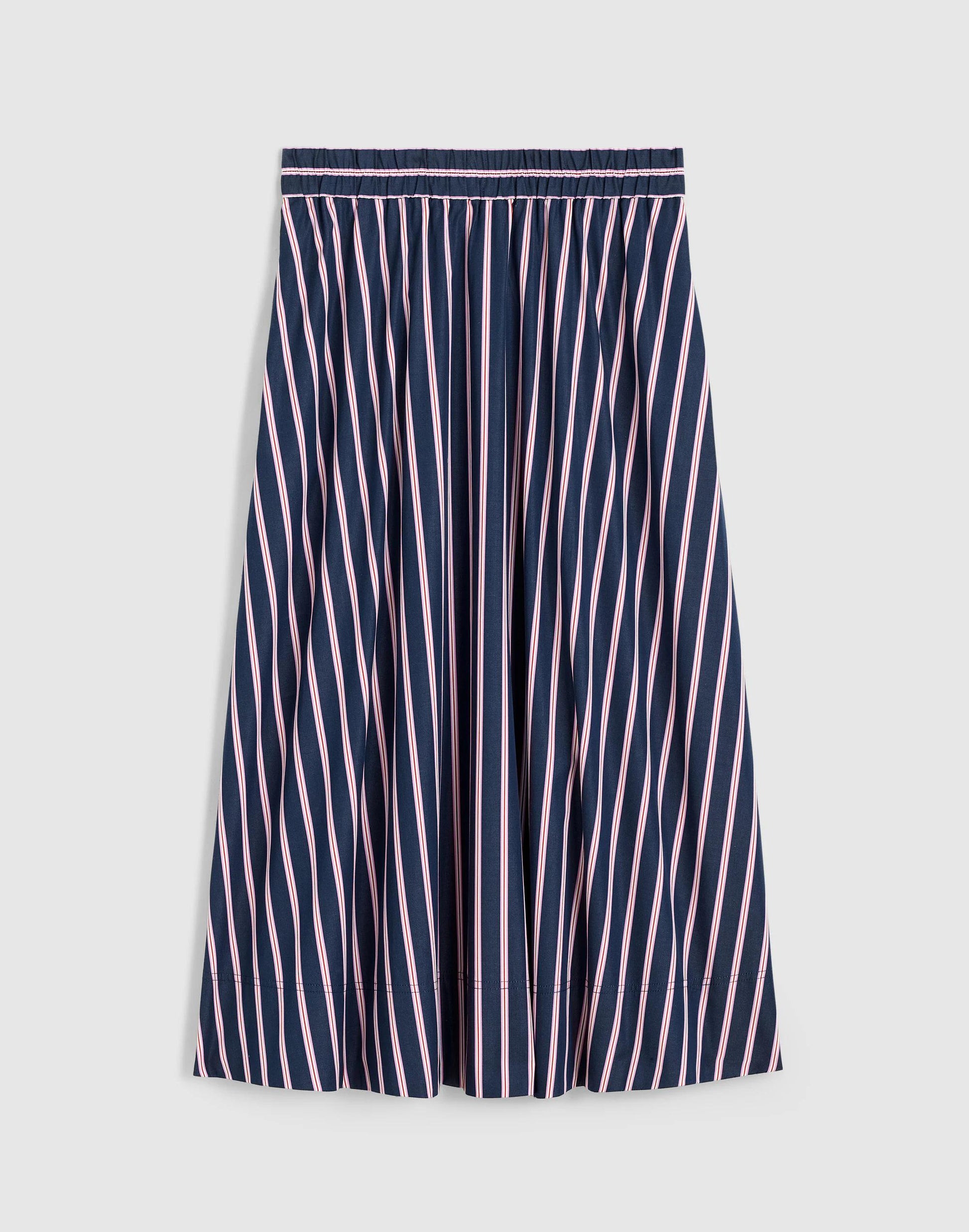 Madewell Midi Circle Skirt in Poplin Classic Indigo