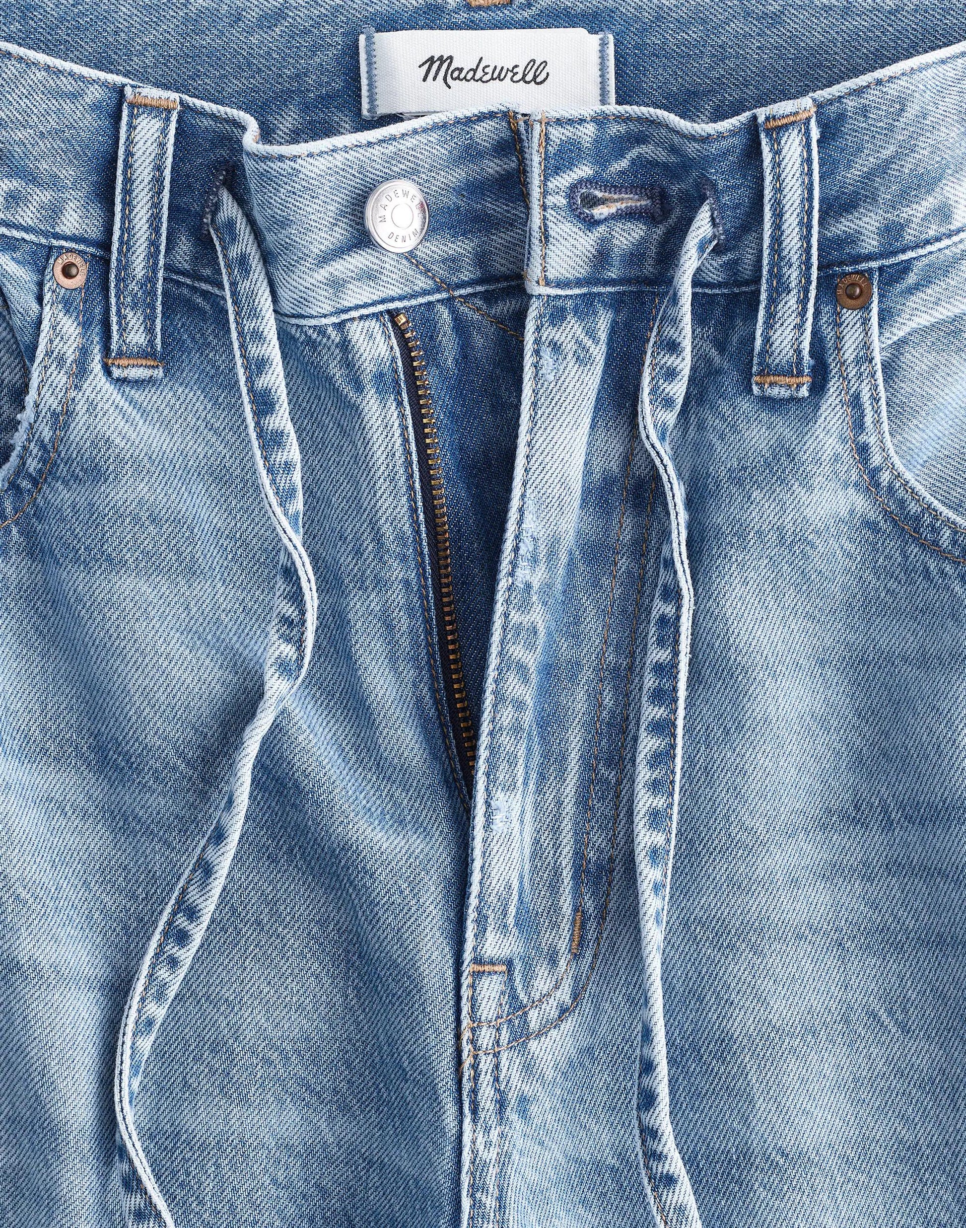 Madewell The Short Ultimate Wide-Leg Jean in Airy Denim Raebrook Wash