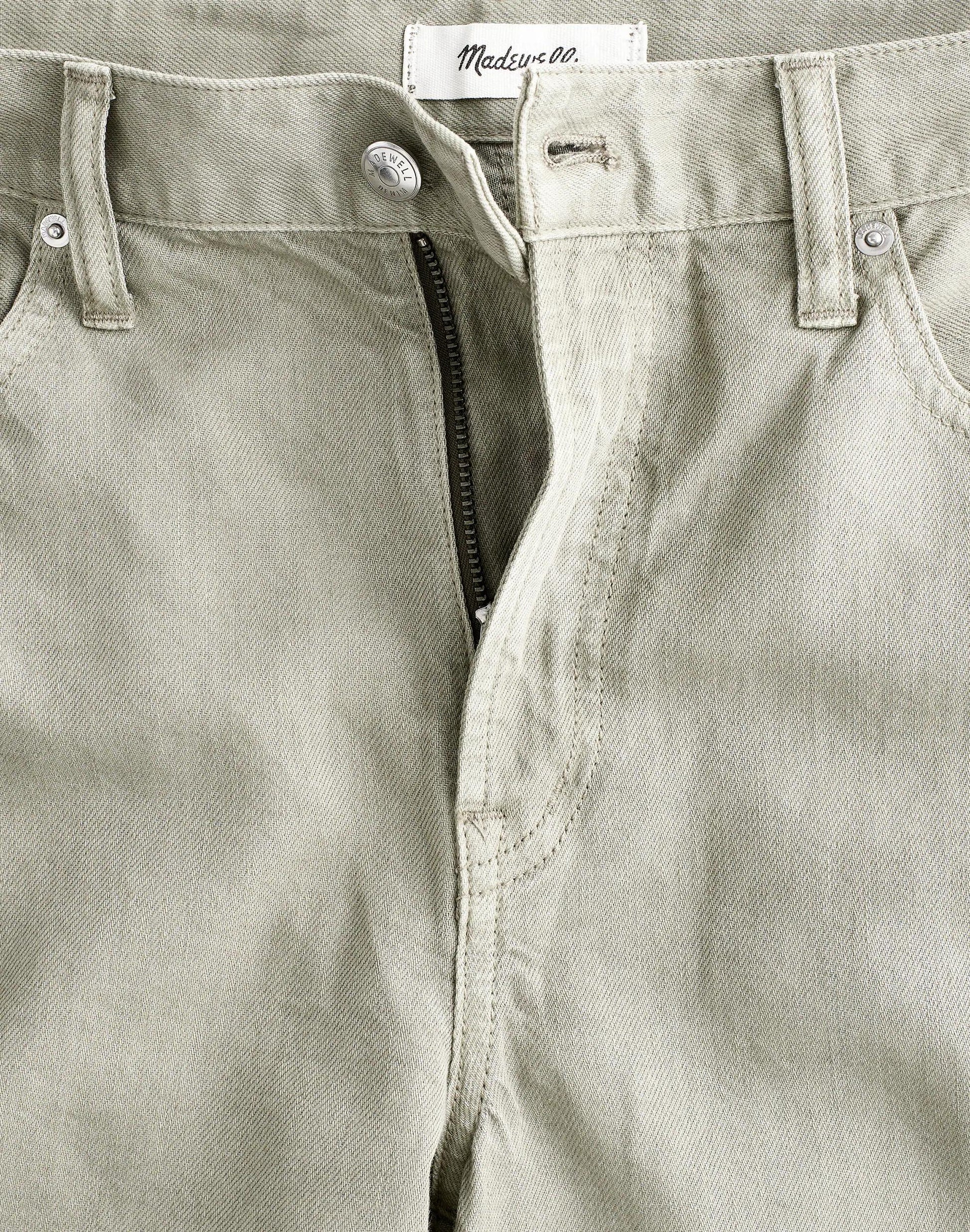 Madewell The Short Perfect Vintage Wide-Leg Jean in Airy Denim Chateau Olive