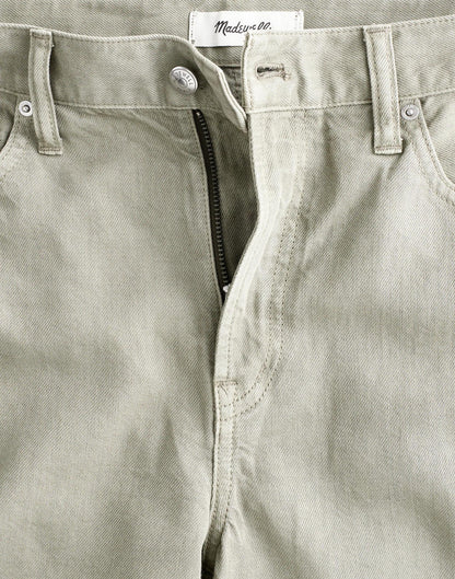 Madewell The Short Perfect Vintage Wide-Leg Jean in Airy Denim Chateau Olive