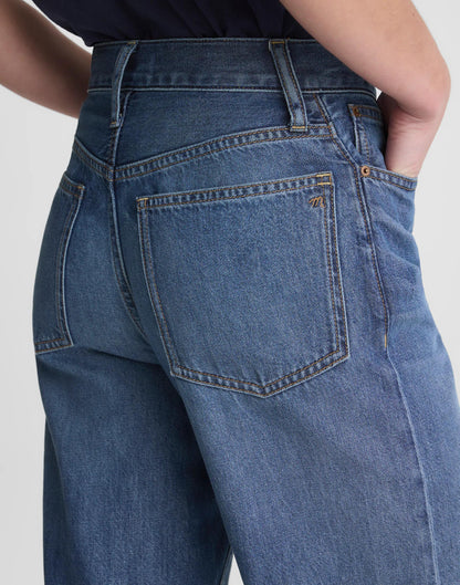 Madewell The Short Perfect Vintage Wide-Leg Crop Jean in Airy Denim Solstice Wash