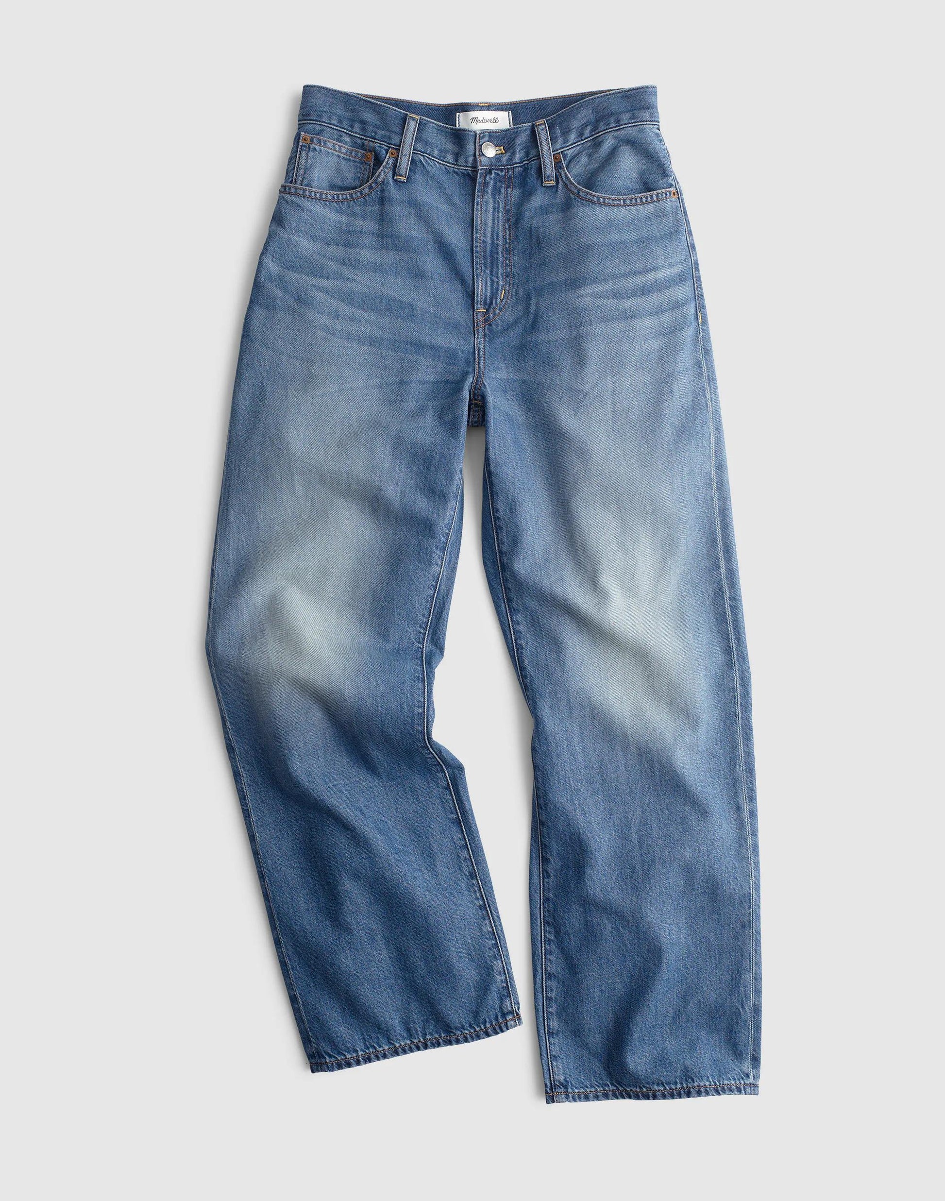 Madewell The Short Perfect Vintage Wide-Leg Crop Jean in Airy Denim Solstice Wash
