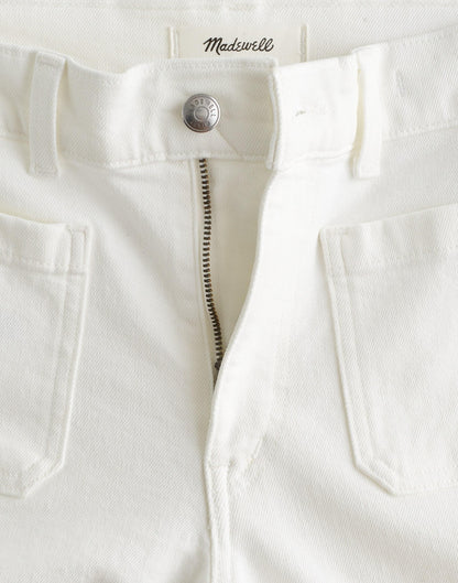 Madewell The Short Emmy Wide-Leg Jean Tile White