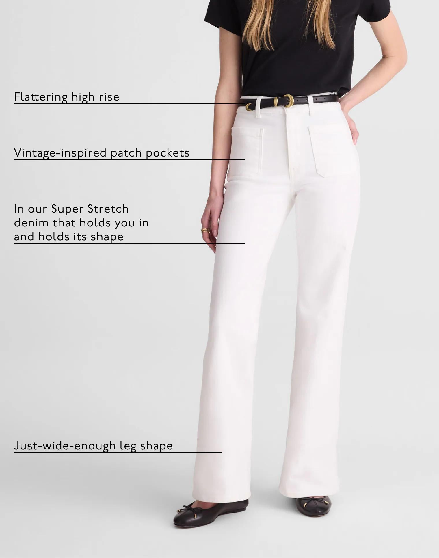 Madewell The Short Emmy Wide-Leg Jean Tile White