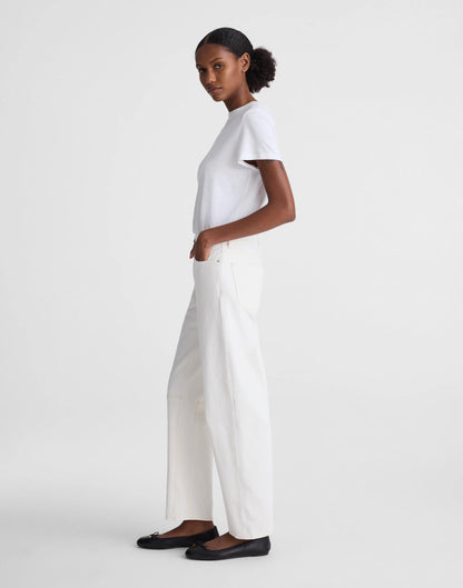 Madewell The Petite Darted Barrel-Leg Jean Vintage Canvas