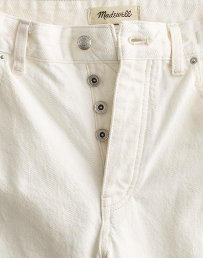 Madewell The Petite Darted Barrel-Leg Jean Vintage Canvas