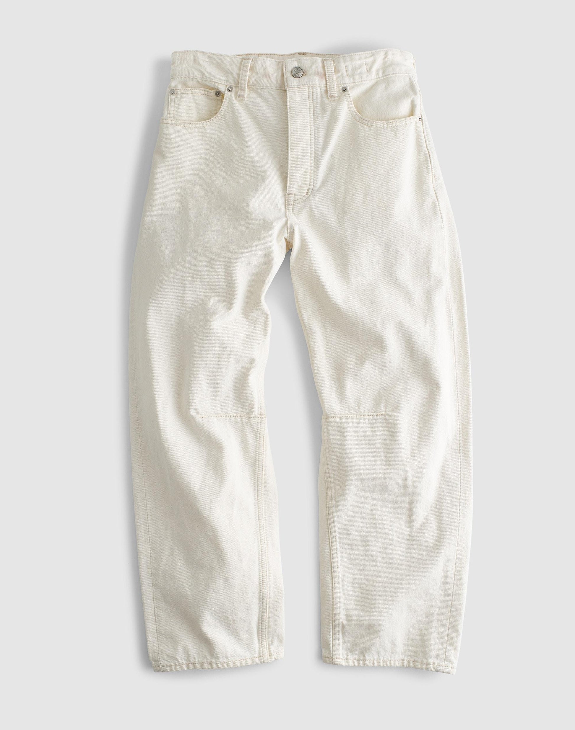 Madewell The Petite Darted Barrel-Leg Jean Vintage Canvas