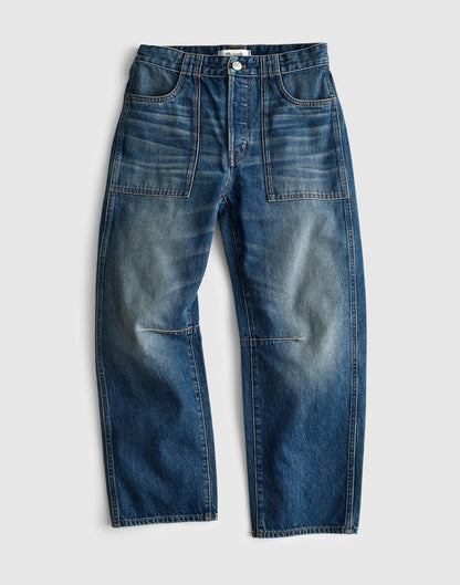 Madewell The Petite Darted Barrel-Leg Jean Irmo Wash