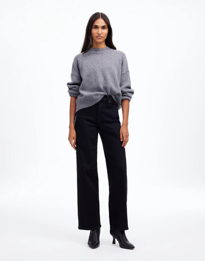 Madewell The Tall Perfect Vintage Wide-Leg Black Rinse Wash