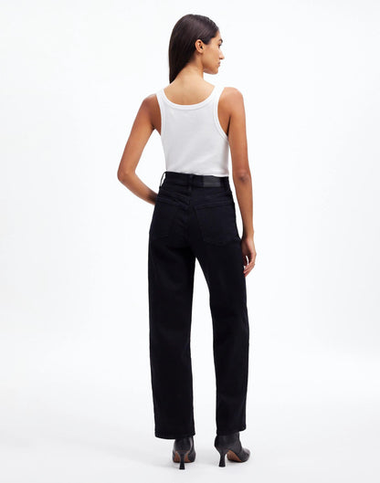 Madewell The Tall Perfect Vintage Wide-Leg Black Rinse Wash
