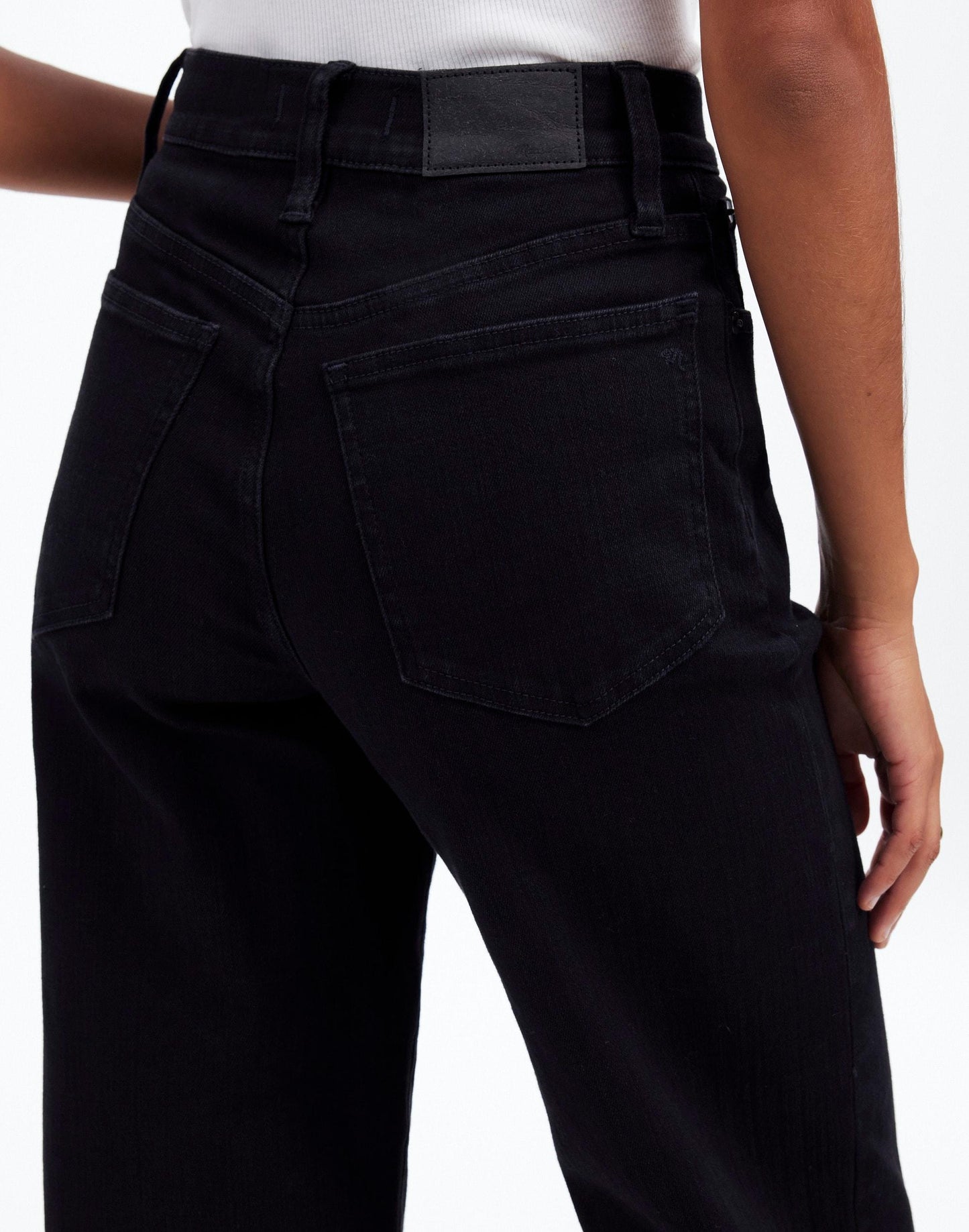 Madewell The Tall Perfect Vintage Wide-Leg Black Rinse Wash