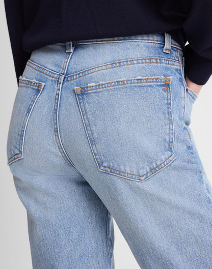 Madewell The Tall Longline Straight Jean Raebrook Wash