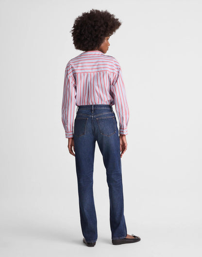 Madewell The Tall Longline Straight Jean Midnight Waters Wash
