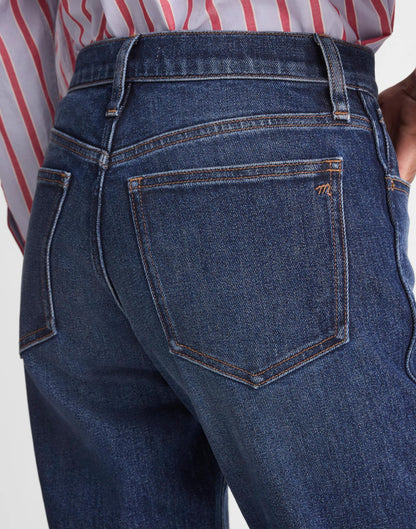 Madewell The Tall Longline Straight Jean Midnight Waters Wash