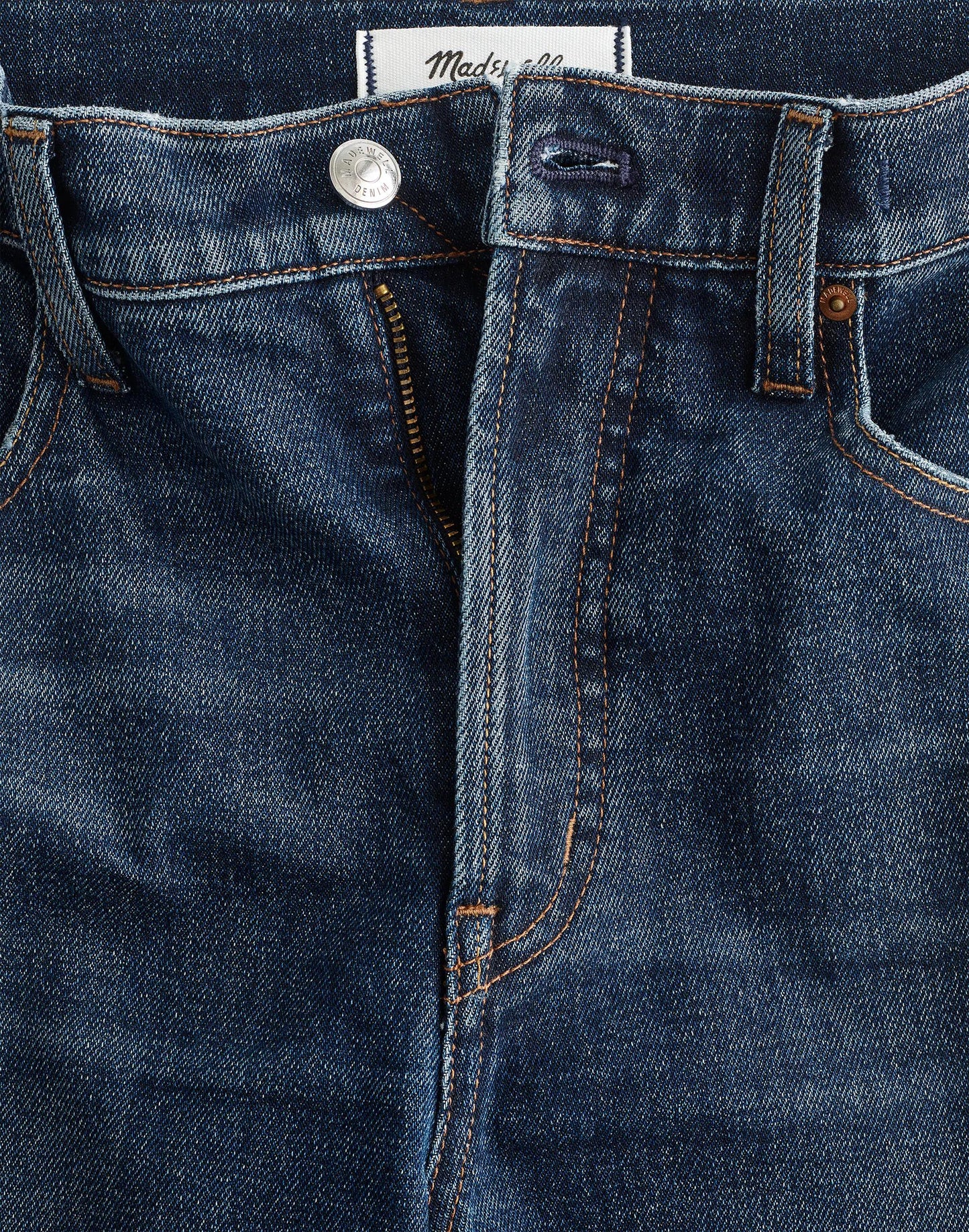 Madewell The Tall Longline Straight Jean Midnight Waters Wash