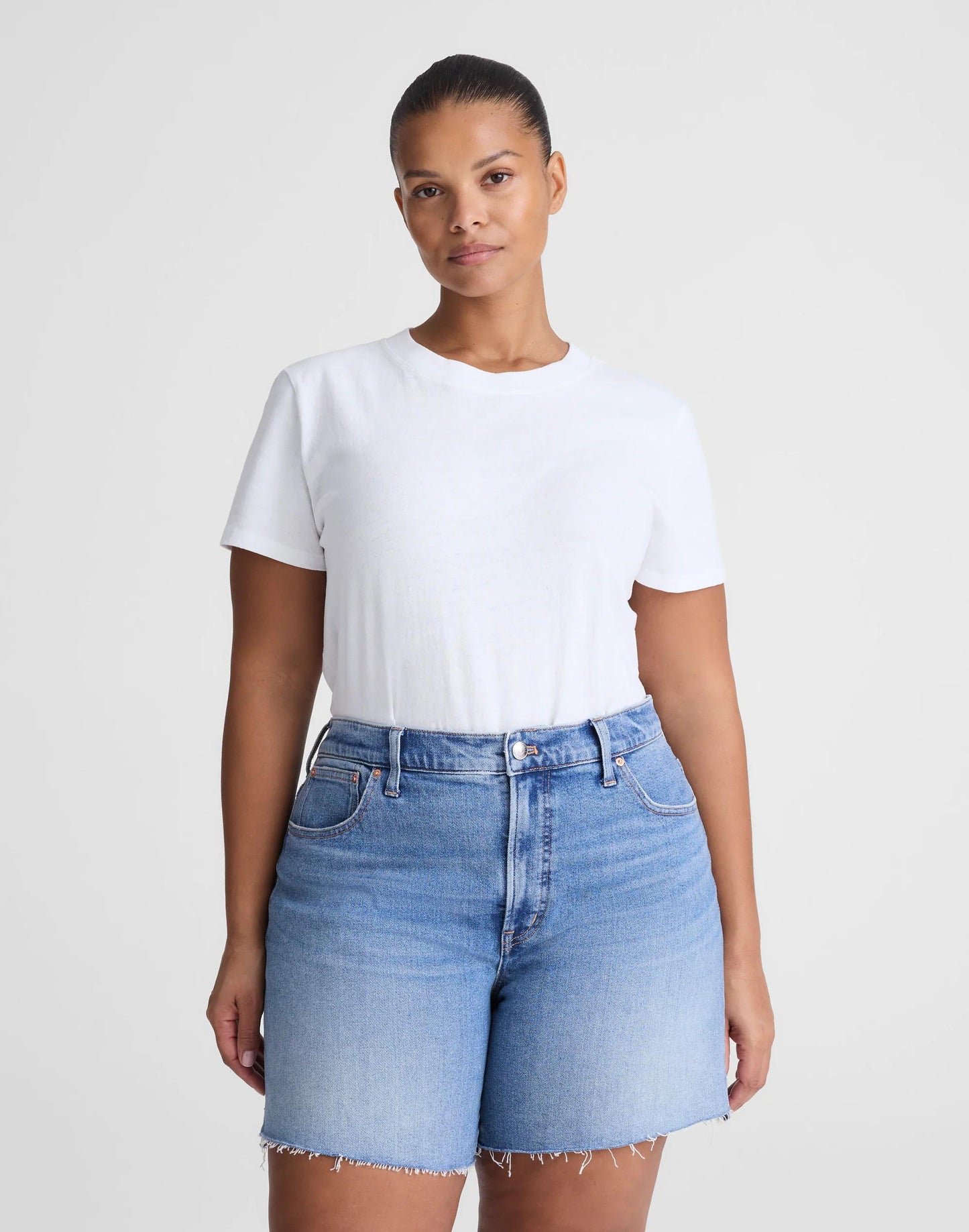 Madewell The Plus Perfect Vintage Mid-Length Short Midvale Wash