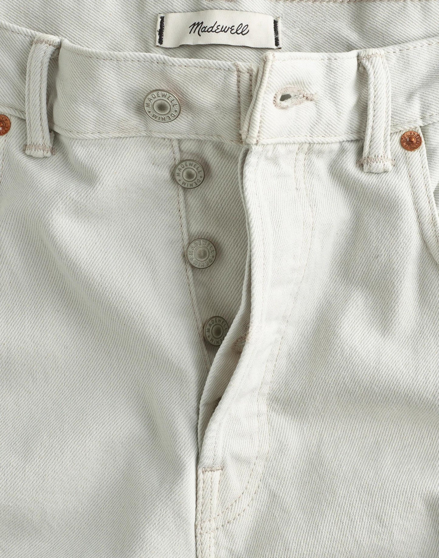 Madewell The 1991 Loose Straight Jean in Garment Dye Aluminum