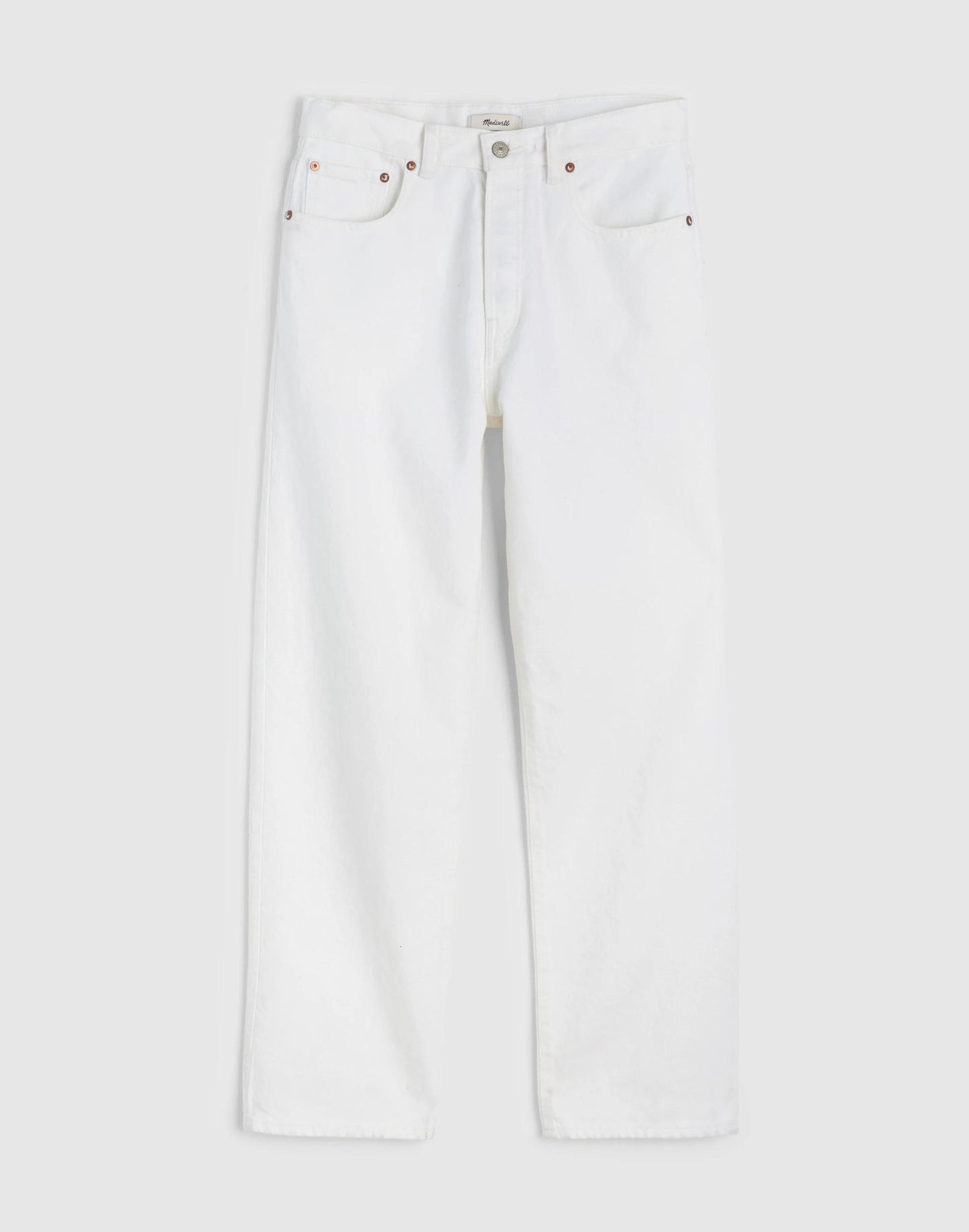 Madewell The 1991 Loose Straight Jean in Garment Dye Soft White