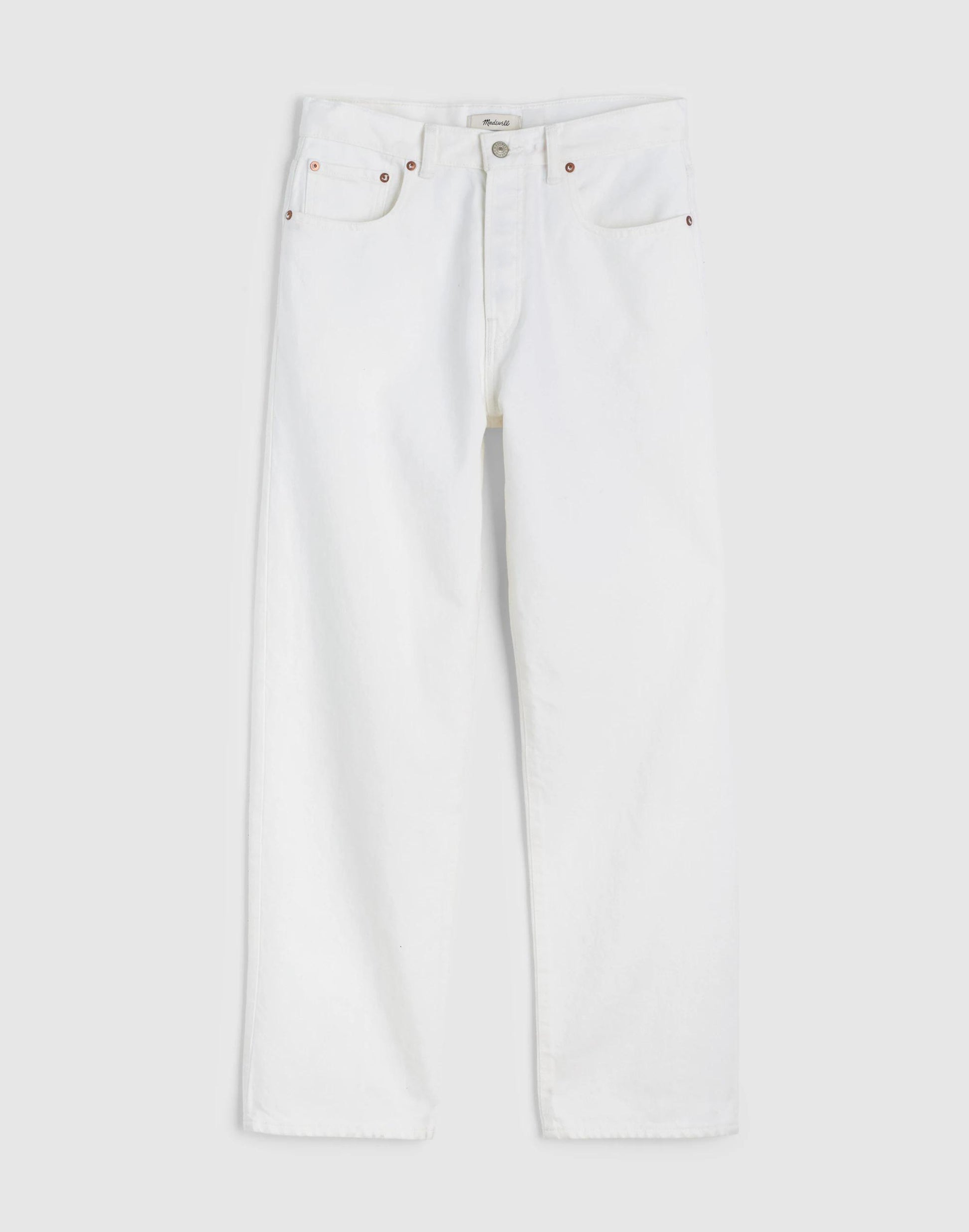 Madewell The 1991 Loose Straight Jean in Garment Dye Soft White