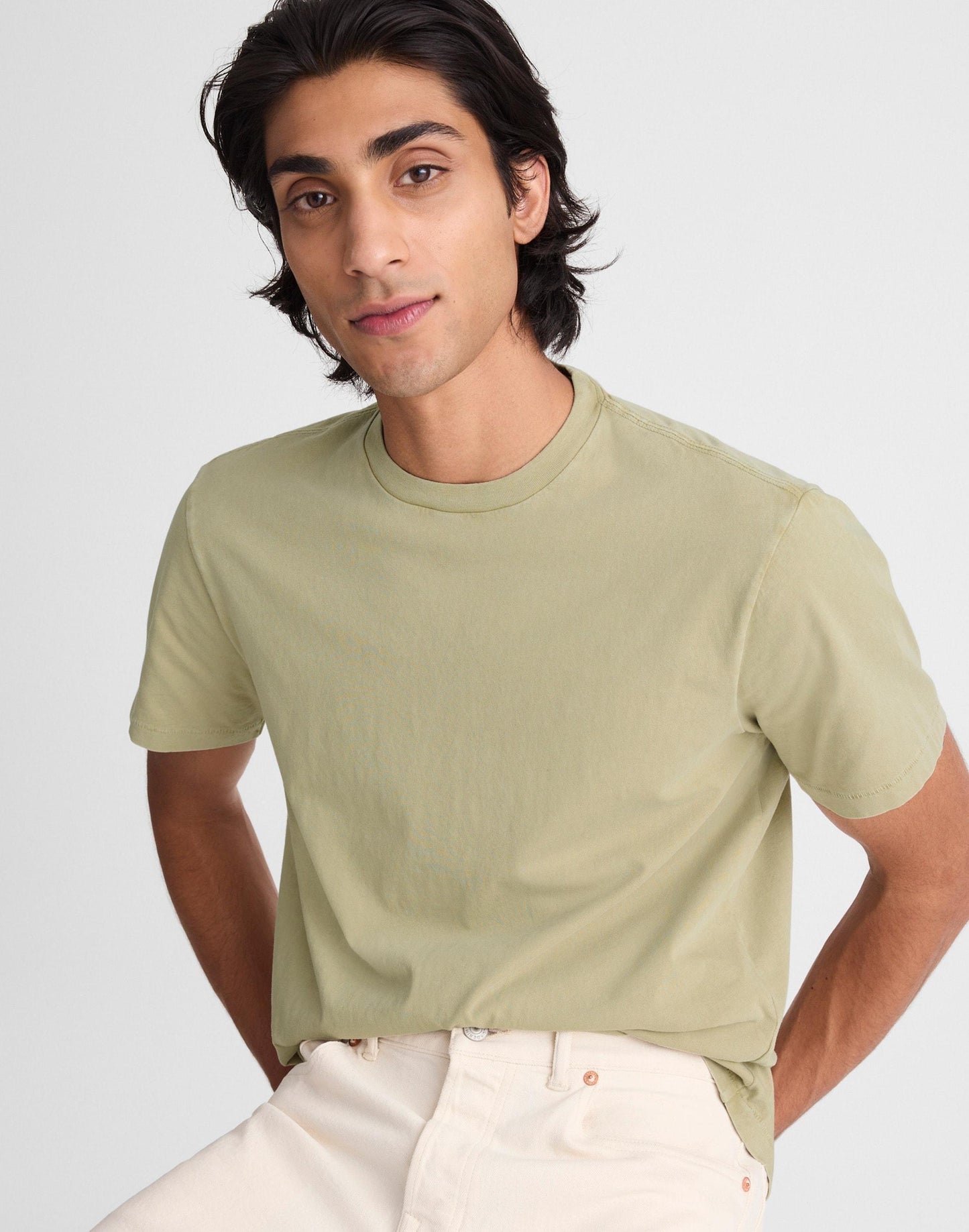 Madewell The Rockaway Tee Dusty Celadon
