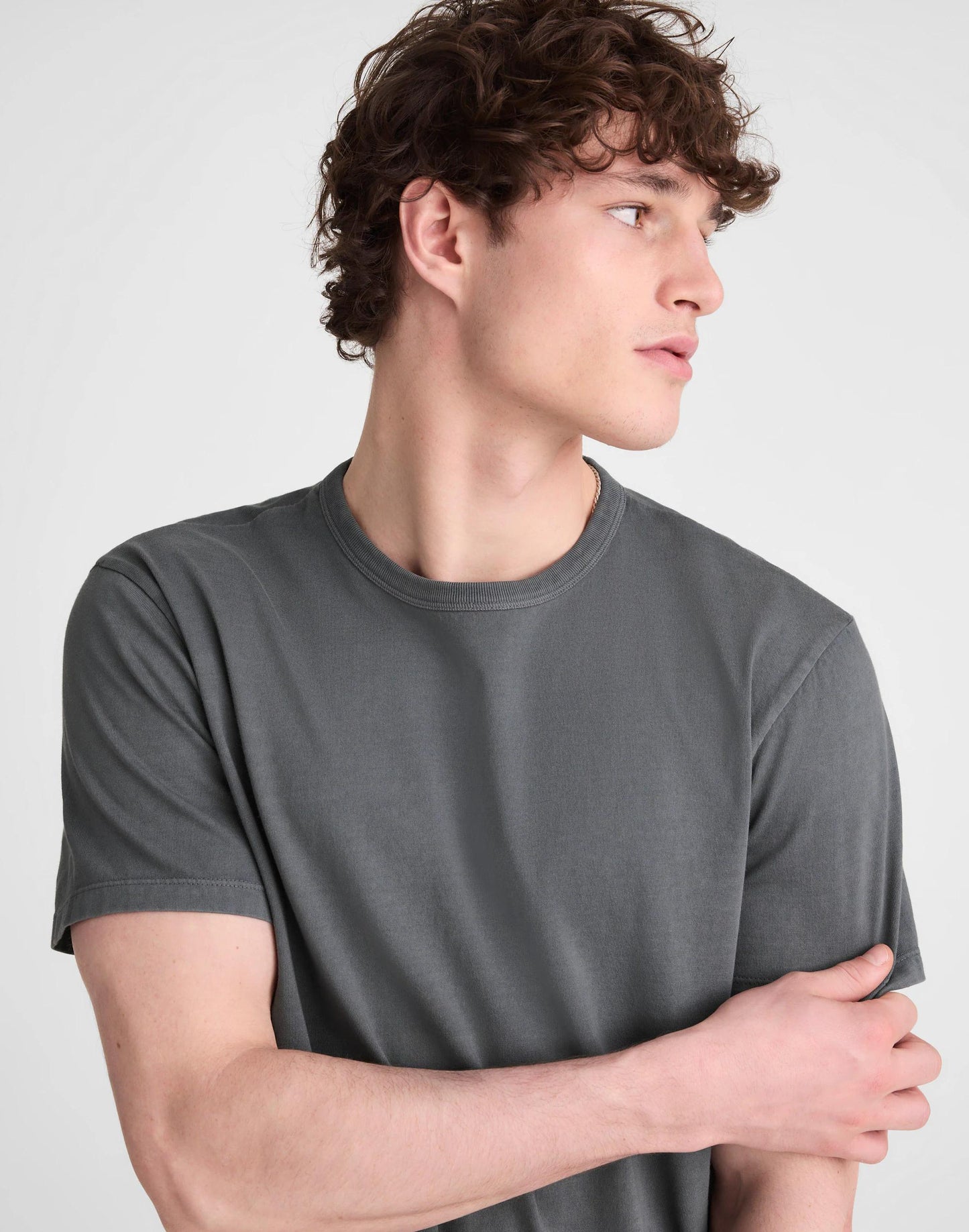 Madewell Garment-Dyed Allday Crewneck Tee Stormy Spruce