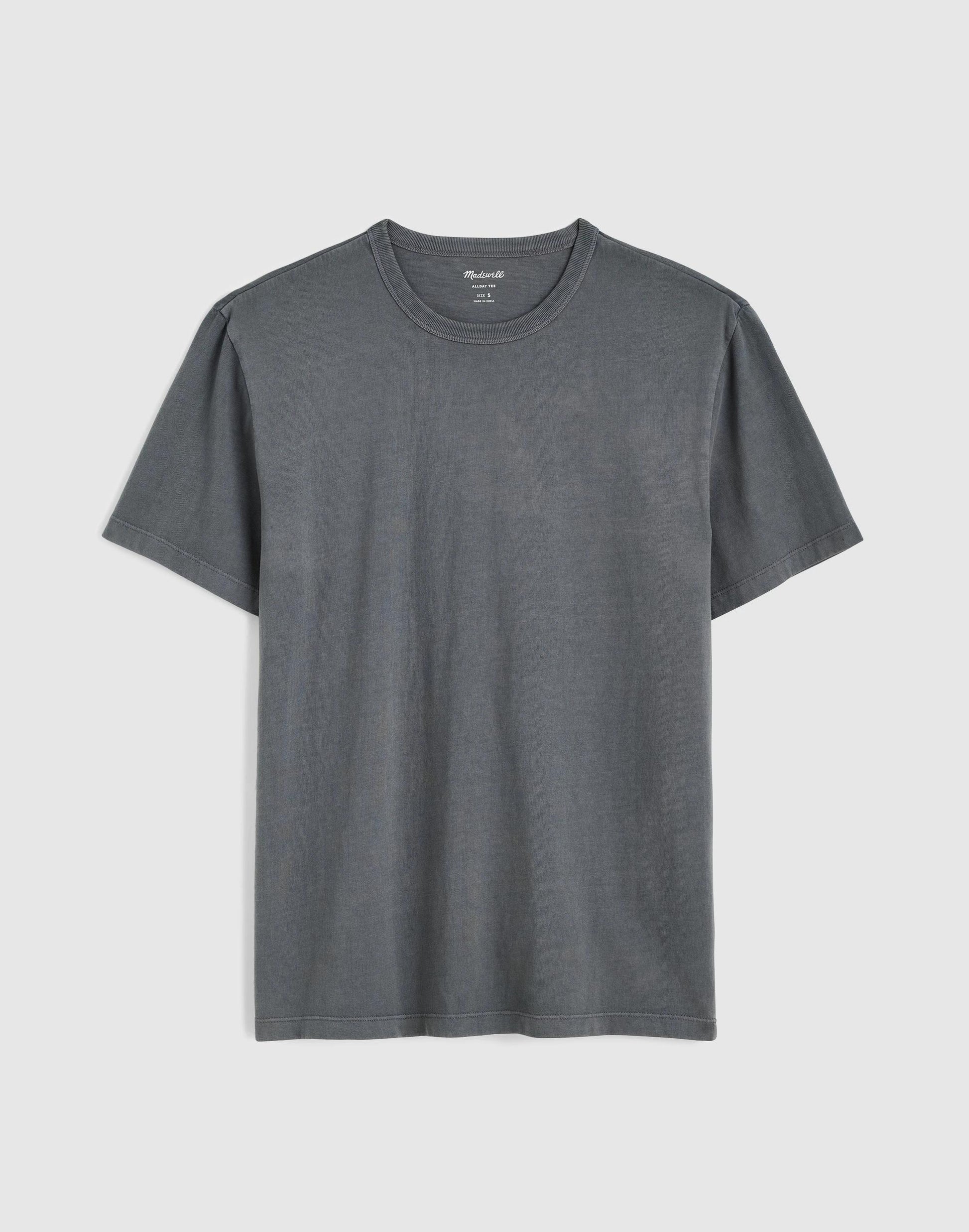 Madewell Garment-Dyed Allday Crewneck Tee Stormy Spruce